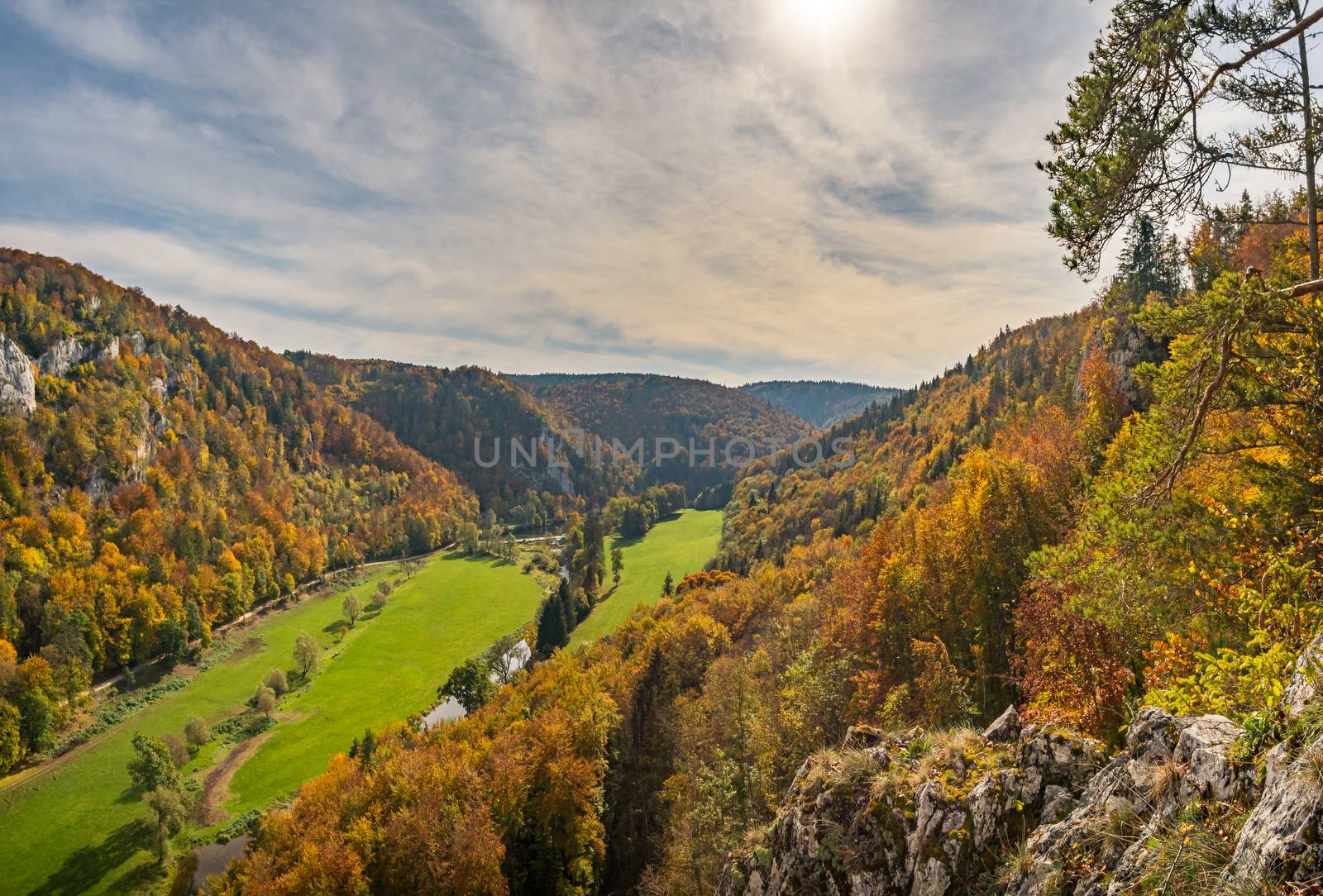 Fantastic autumn hike in the beautiful Danube valley near the Beuron monastery by mindscapephotos