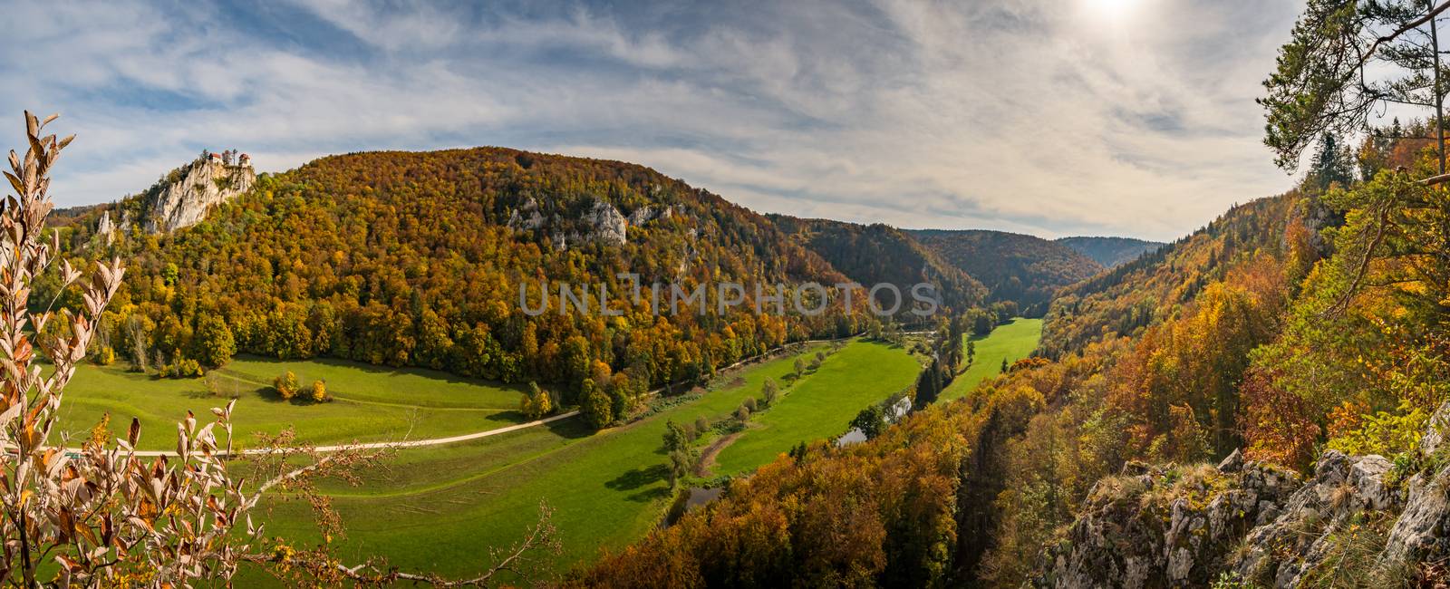 Fantastic autumn hike in the beautiful Danube valley near the Beuron monastery by mindscapephotos