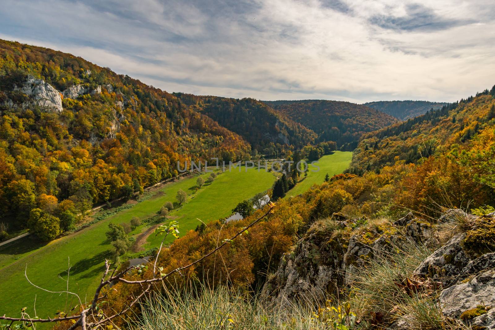 Fantastic autumn hike in the beautiful Danube valley near the Beuron monastery by mindscapephotos