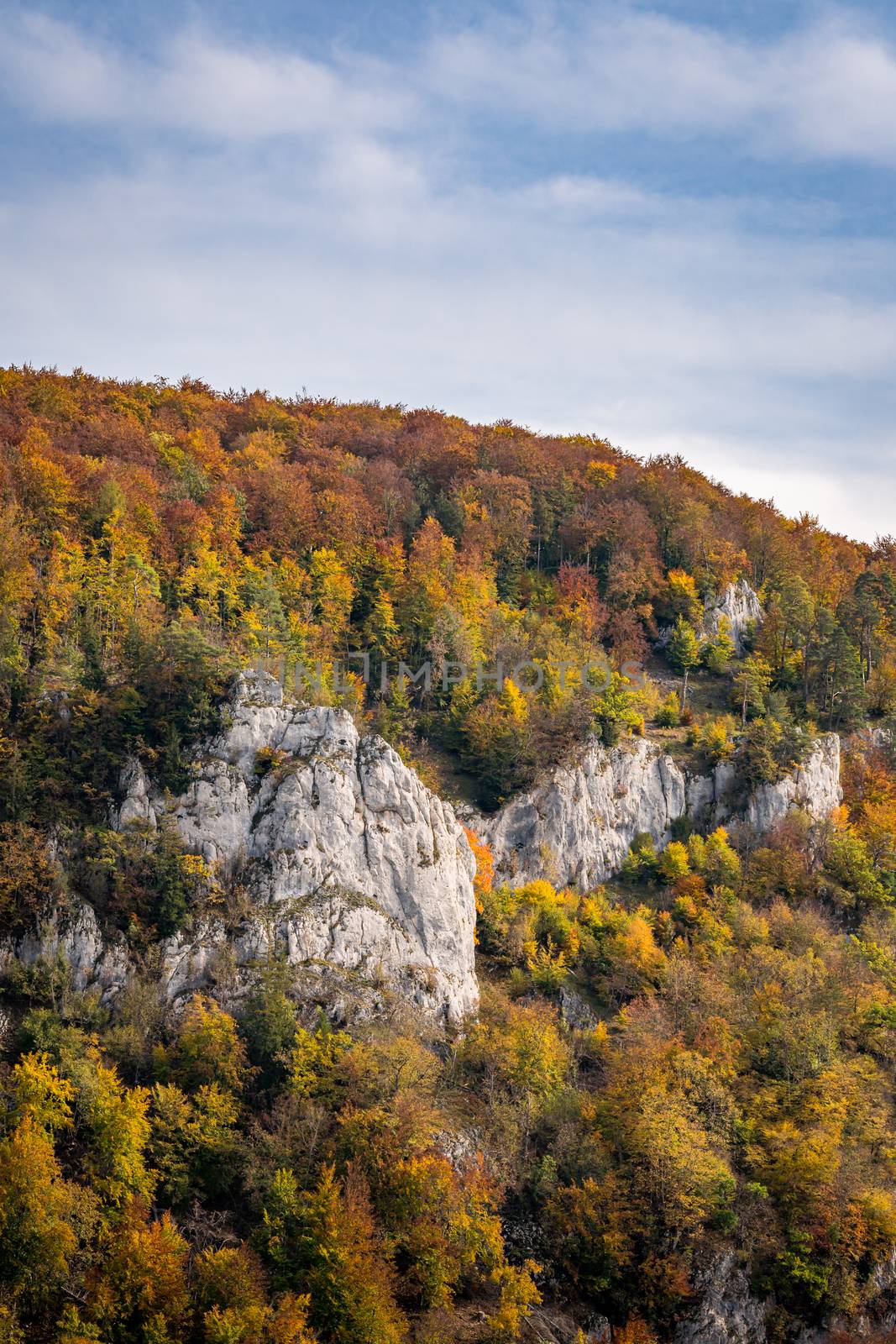 Fantastic autumn hike in the beautiful Danube valley at the Beuron monastery with beautiful views and rocks