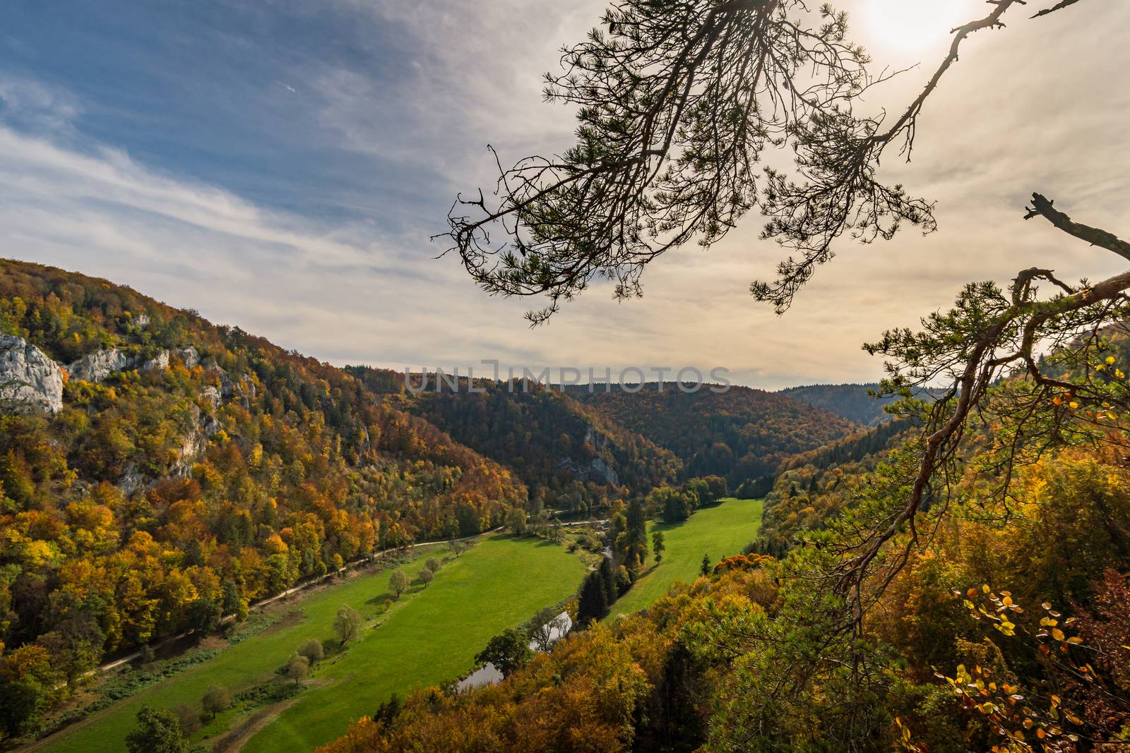 Fantastic autumn hike in the beautiful Danube valley at the Beuron monastery with beautiful views and rocks