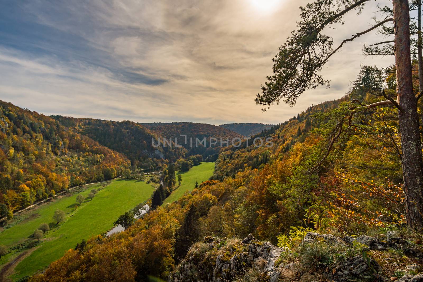 Fantastic autumn hike in the beautiful Danube valley at the Beuron monastery with beautiful views and rocks