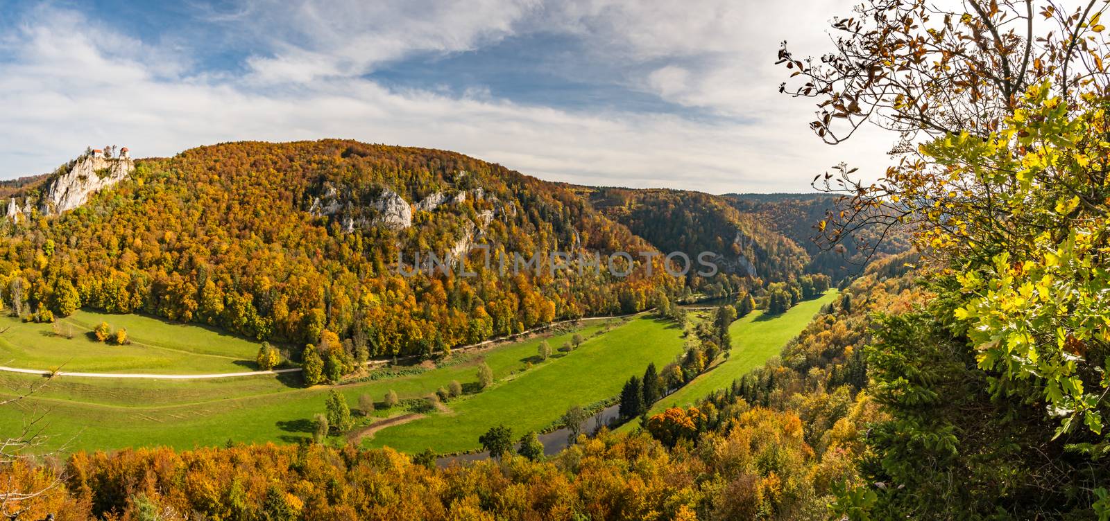 Fantastic autumn hike in the beautiful Danube valley at the Beuron monastery with beautiful views and rocks