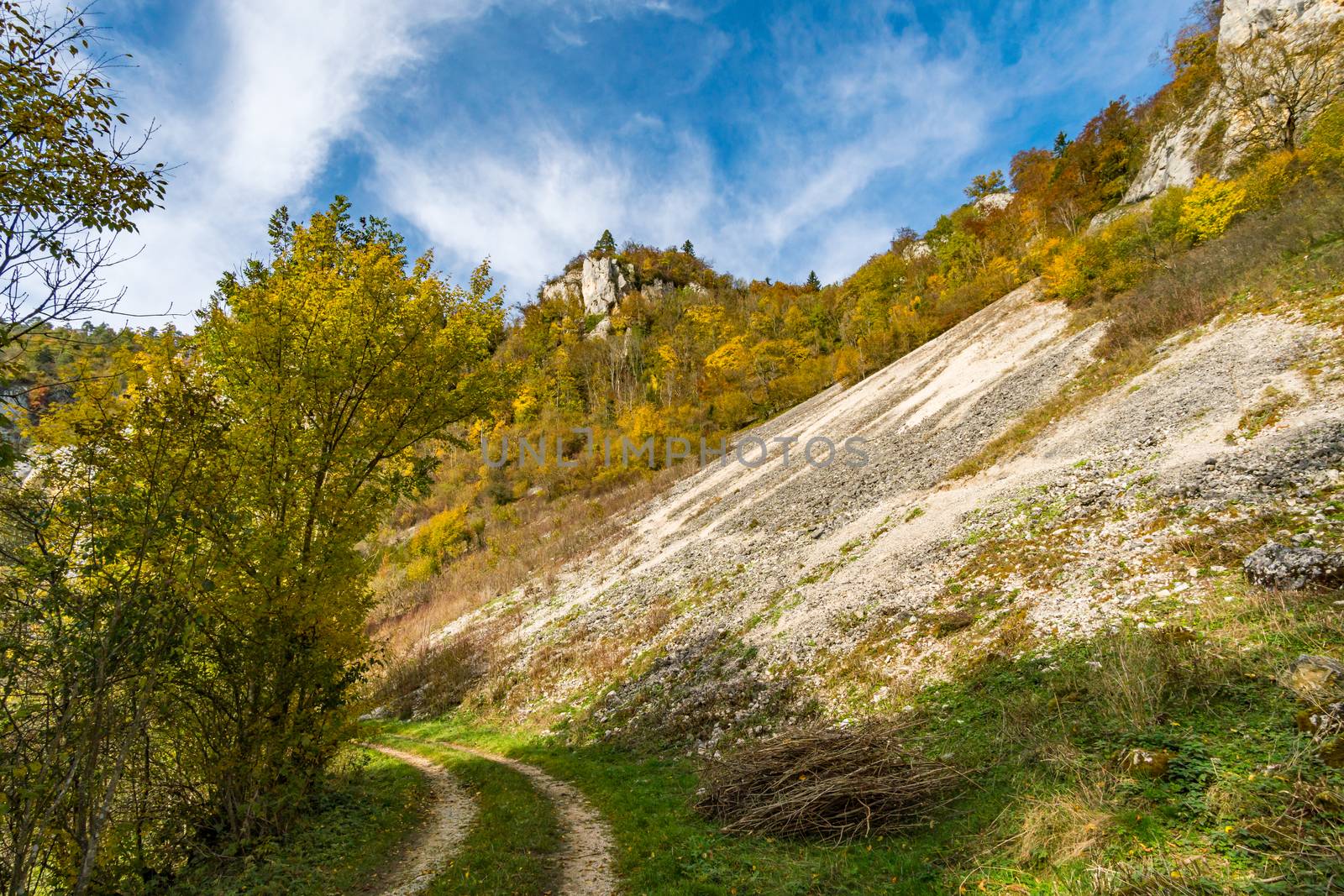 Fantastic autumn hike in the beautiful Danube valley at the Beuron monastery with beautiful views and rocks