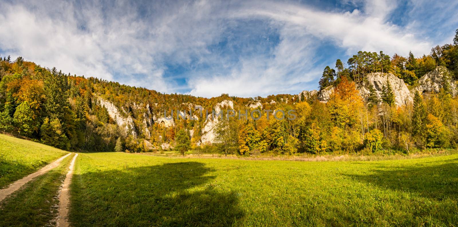 Fantastic autumn hike in the beautiful Danube valley at the Beuron monastery with beautiful views and rocks