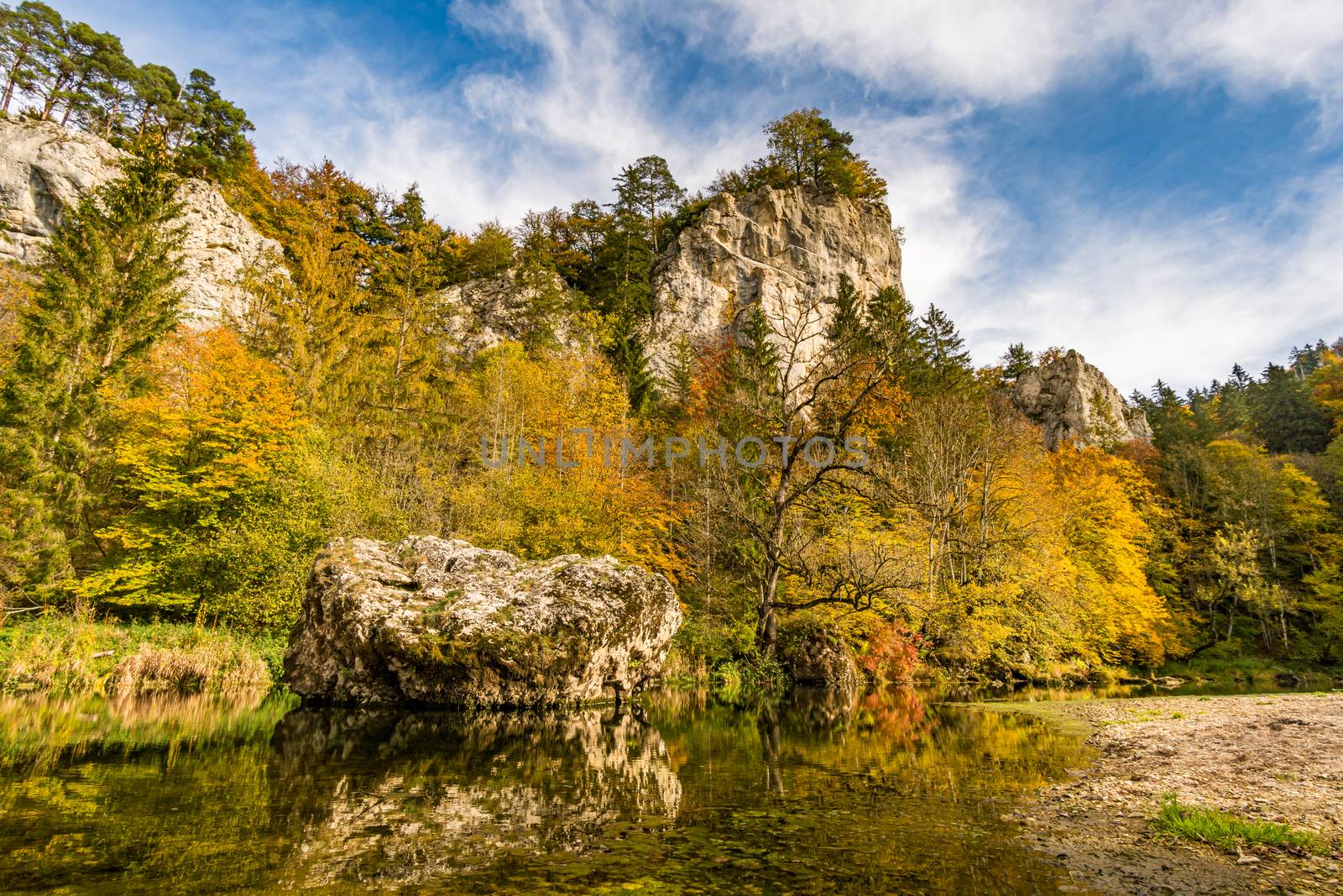 Fantastic autumn hike in the beautiful Danube valley near the Beuron monastery by mindscapephotos