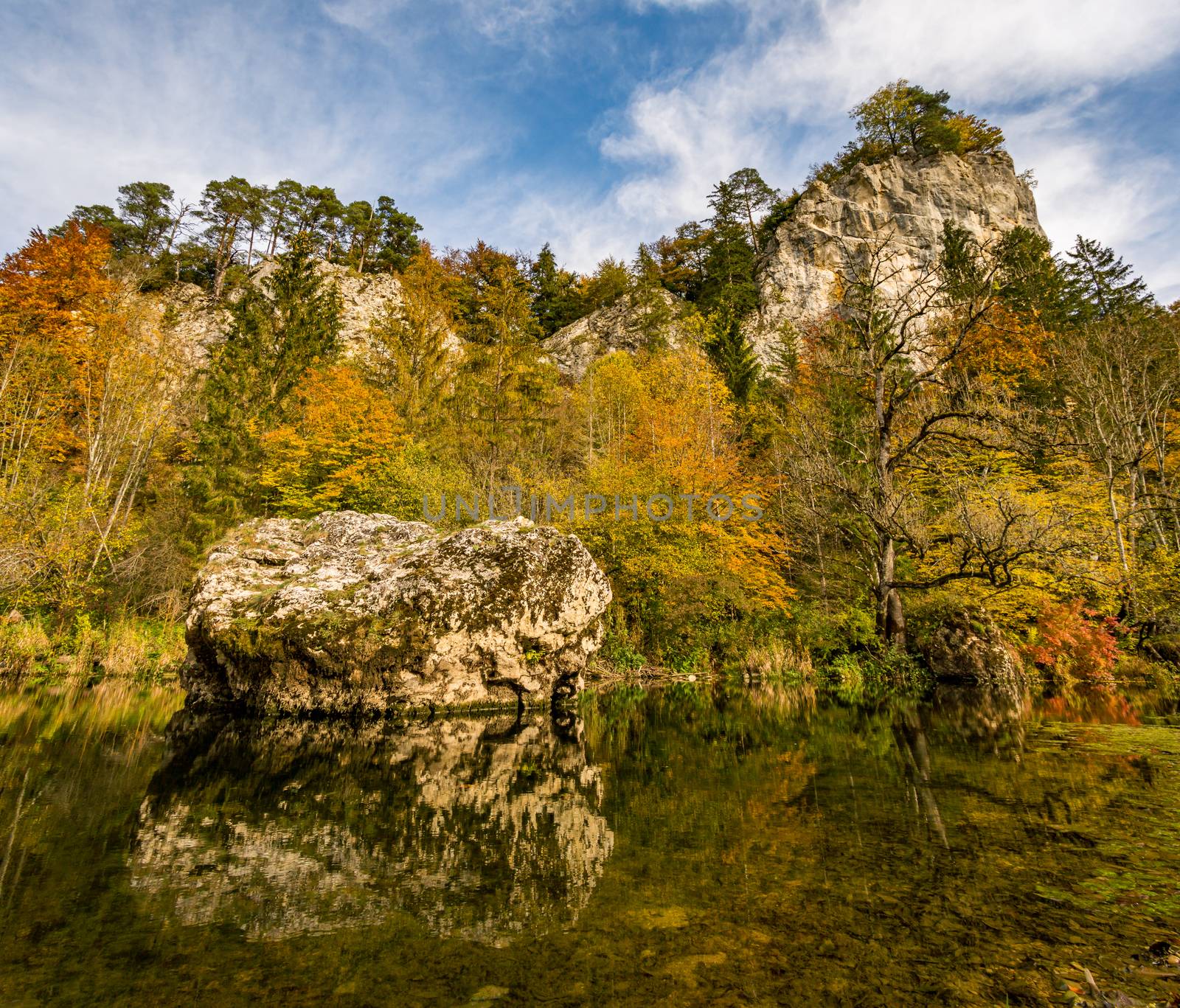 Fantastic autumn hike in the beautiful Danube valley near the Beuron monastery by mindscapephotos