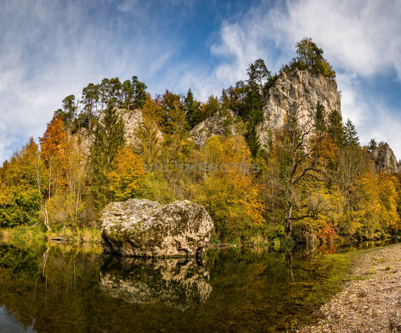 Fantastic autumn hike in the beautiful Danube valley near the Beuron monastery by mindscapephotos