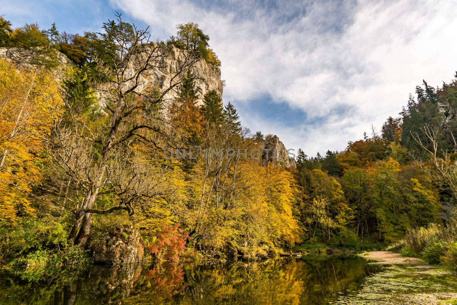 Fantastic autumn hike in the beautiful Danube valley at the Beuron monastery with beautiful views and rocks