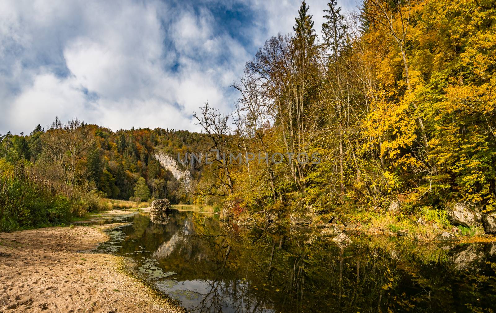 Fantastic autumn hike in the beautiful Danube valley at the Beuron monastery with beautiful views and rocks