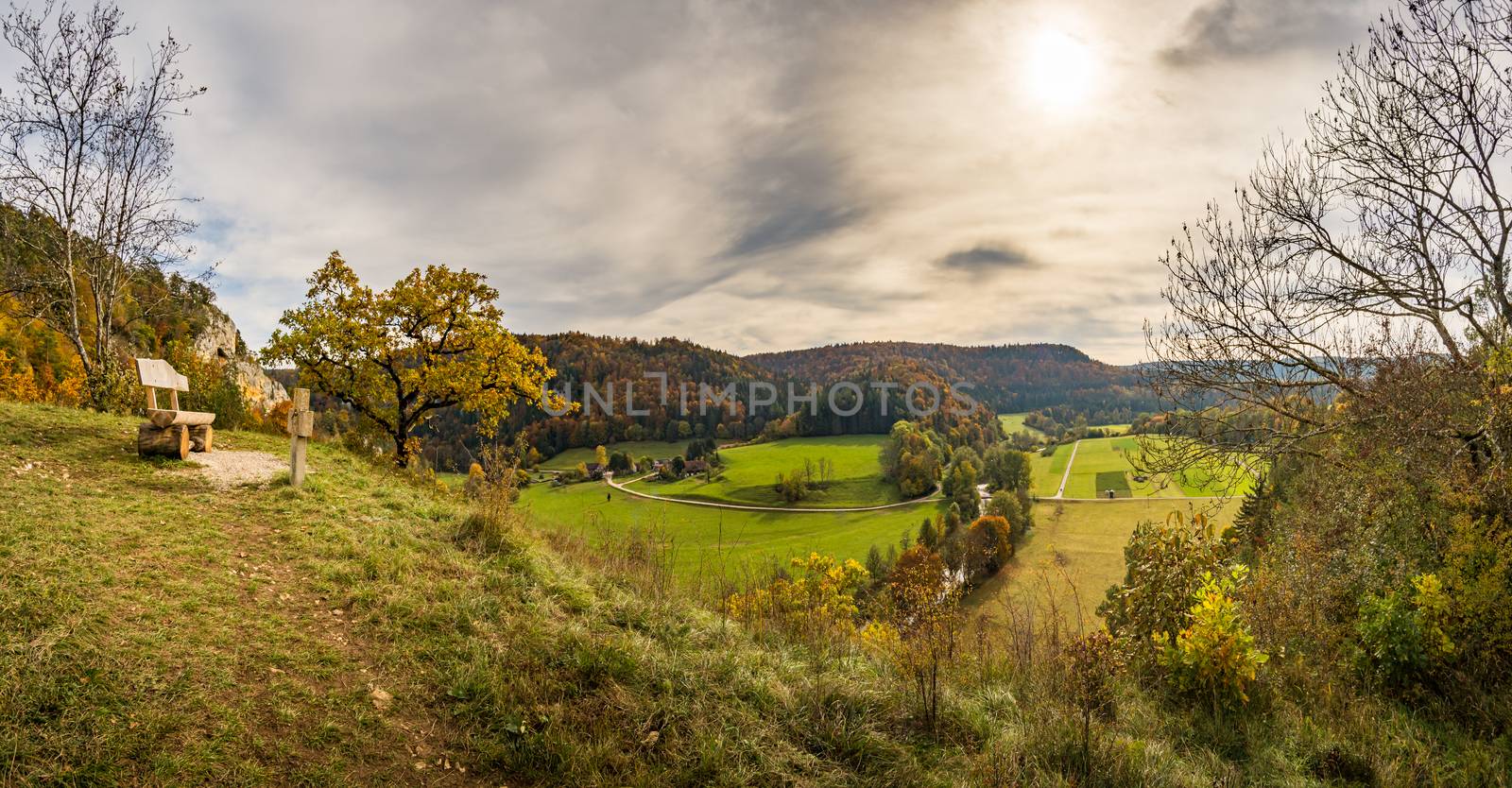 Fantastic autumn hike in the beautiful Danube valley near the Beuron monastery by mindscapephotos