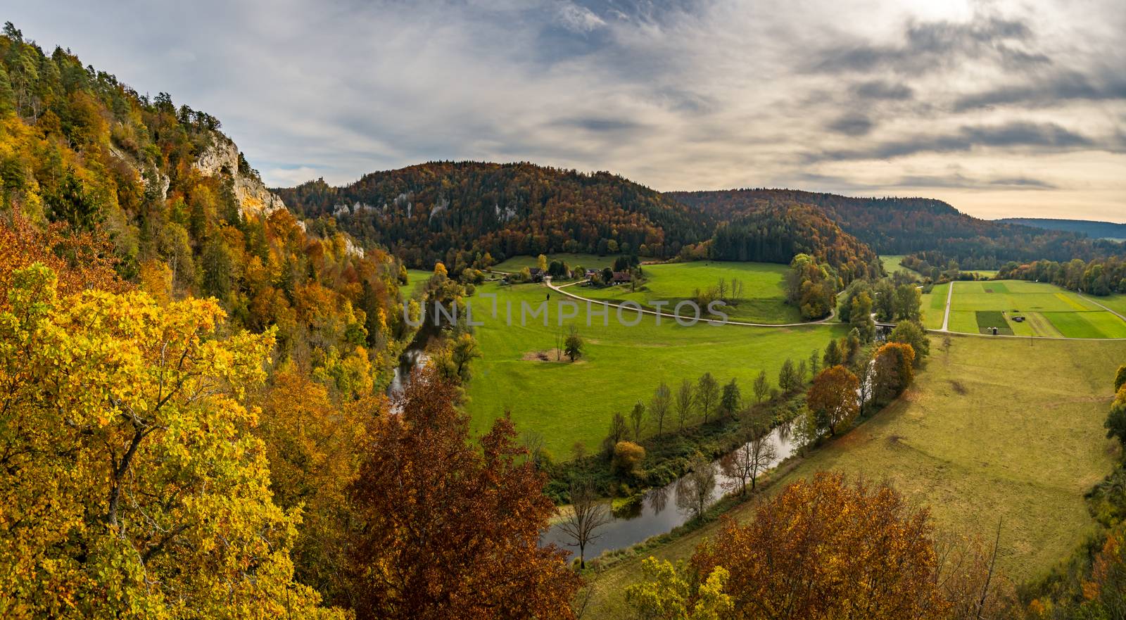 Fantastic autumn hike in the beautiful Danube valley at the Beuron monastery with beautiful views and rocks