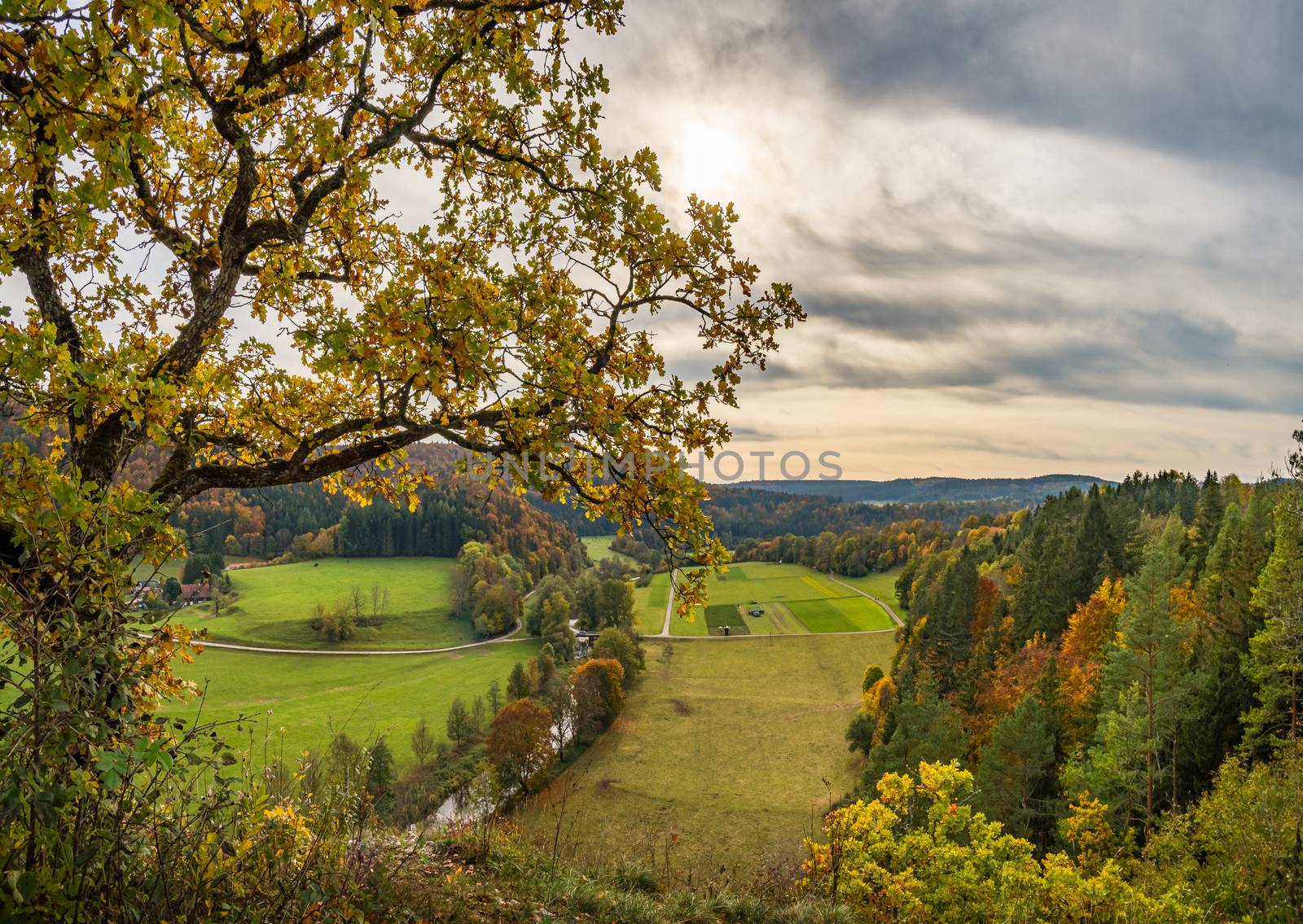 Fantastic autumn hike in the beautiful Danube valley at the Beuron monastery with beautiful views and rocks