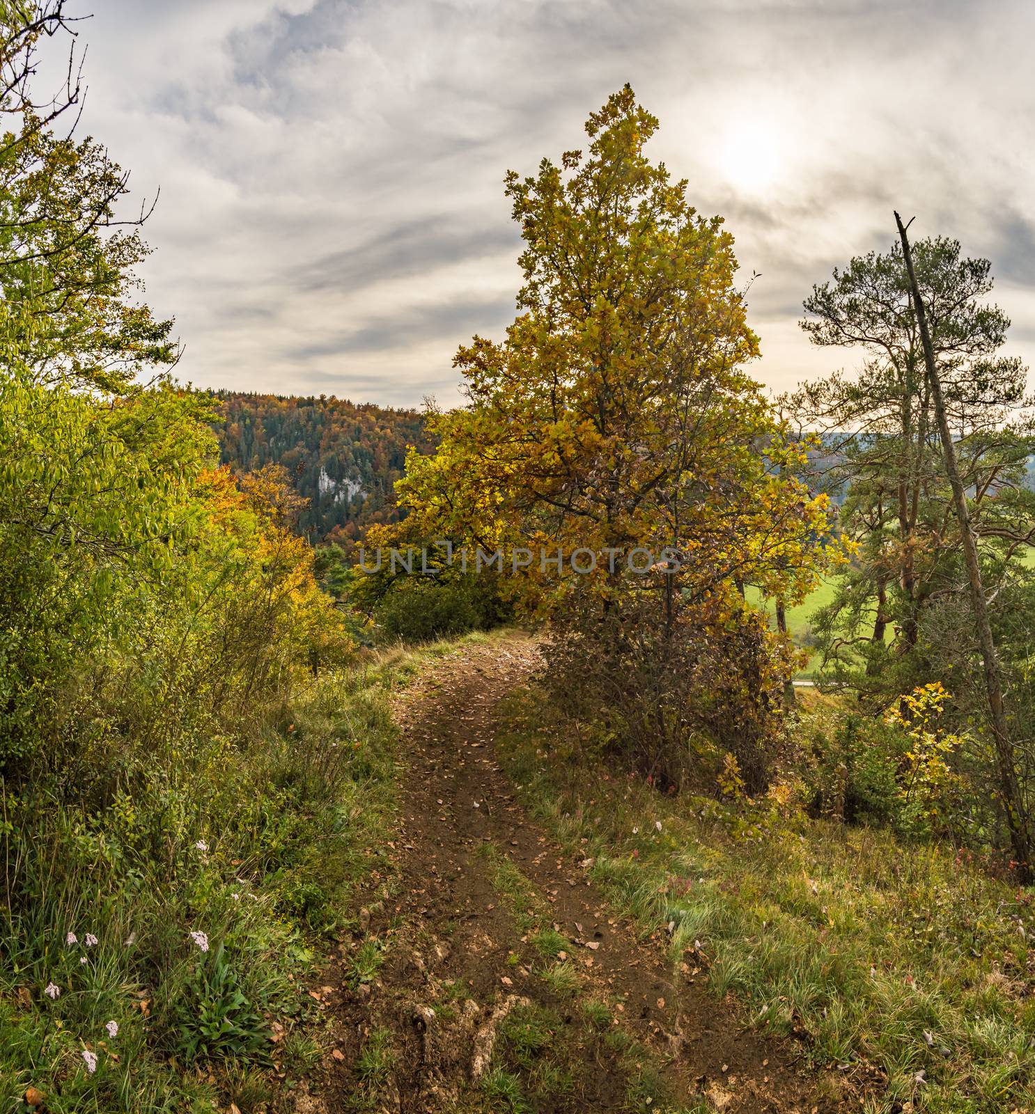 Fantastic autumn hike in the beautiful Danube valley at the Beuron monastery with beautiful views and rocks