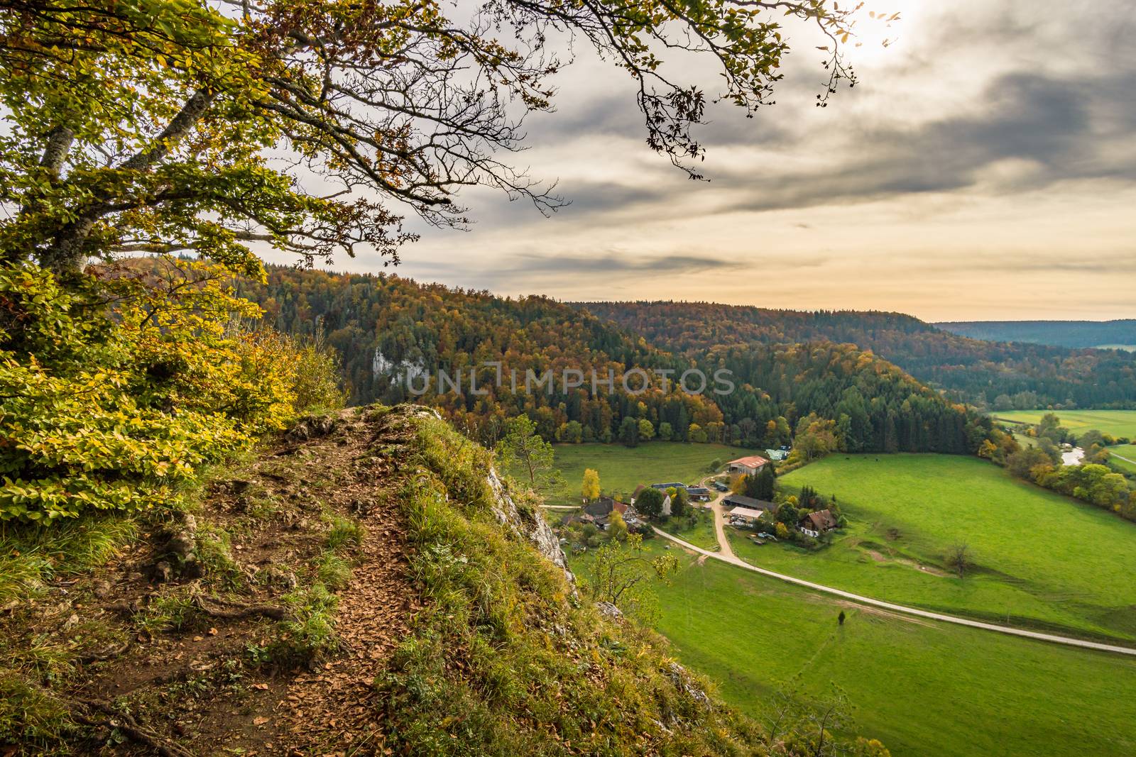 Fantastic autumn hike in the beautiful Danube valley at the Beuron monastery with beautiful views and rocks