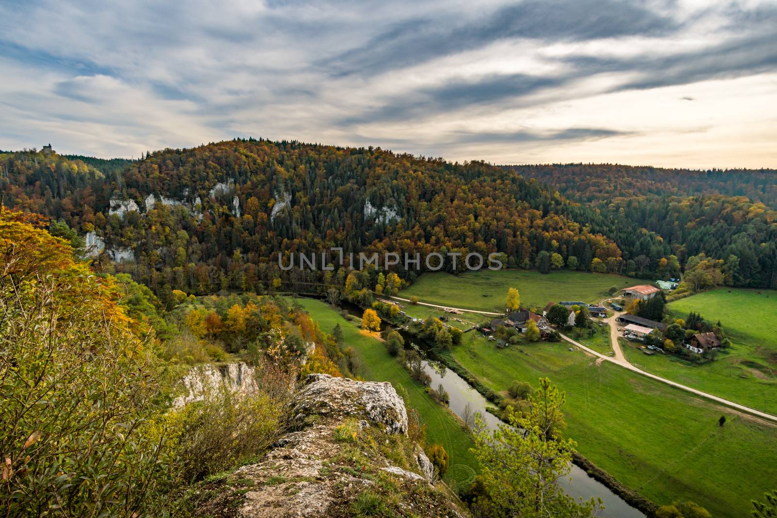 Fantastic autumn hike in the beautiful Danube valley near the Beuron monastery by mindscapephotos