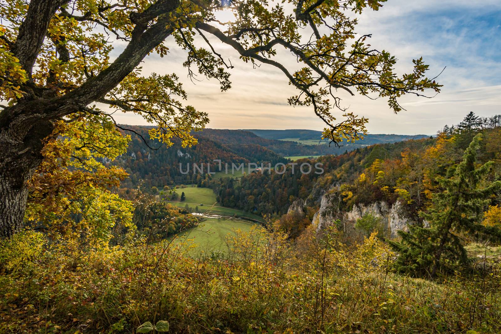 Fantastic autumn hike in the beautiful Danube valley near the Beuron monastery by mindscapephotos