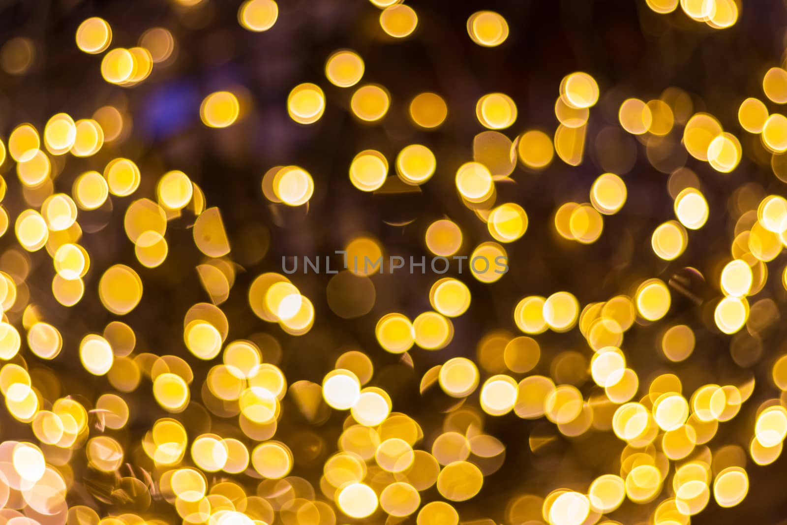 Blur - abstract bokeh circle string lights for background wallpaper