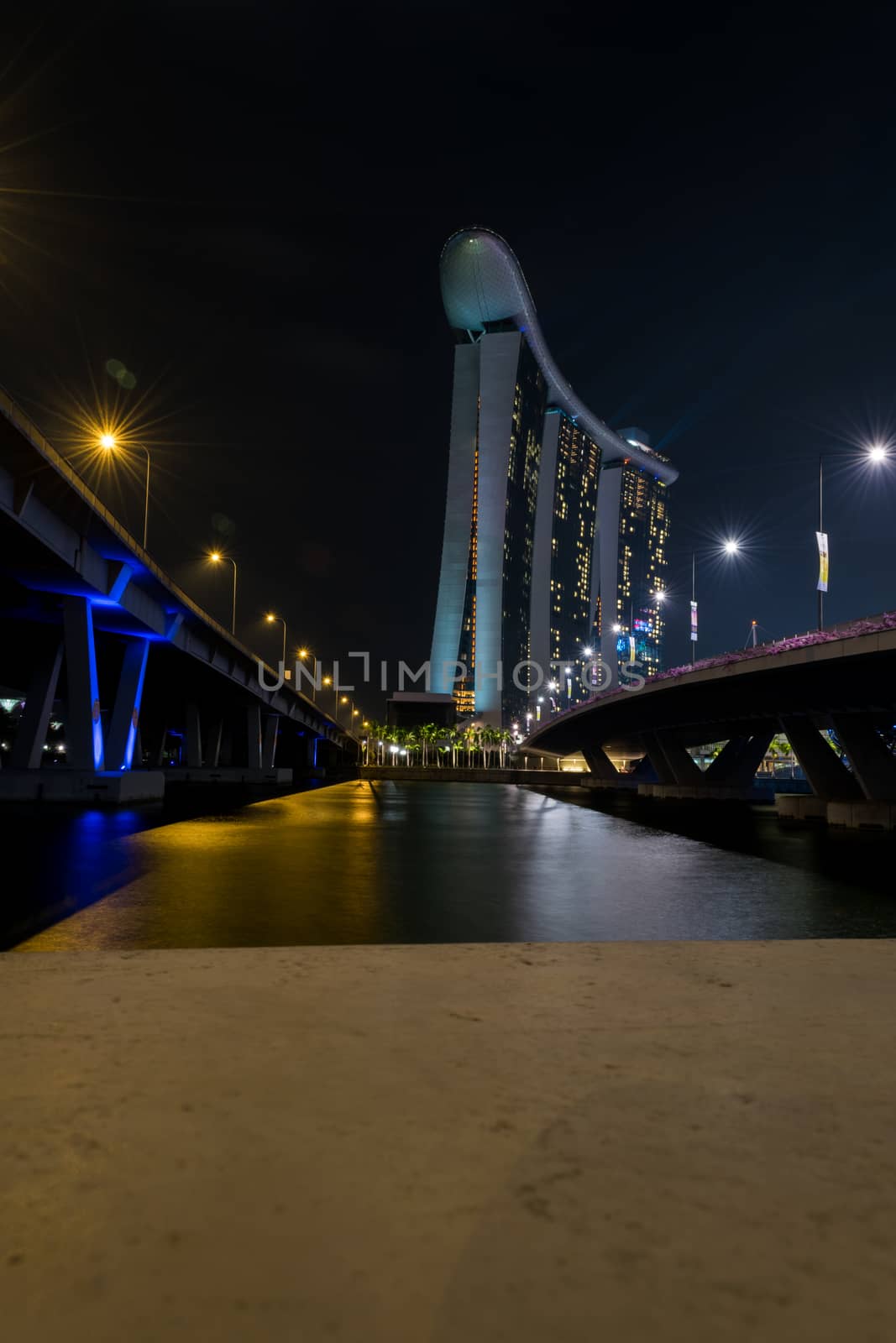 Singapore,Oct 15th,2014:View  central business buildings and landmarks of Singapore.