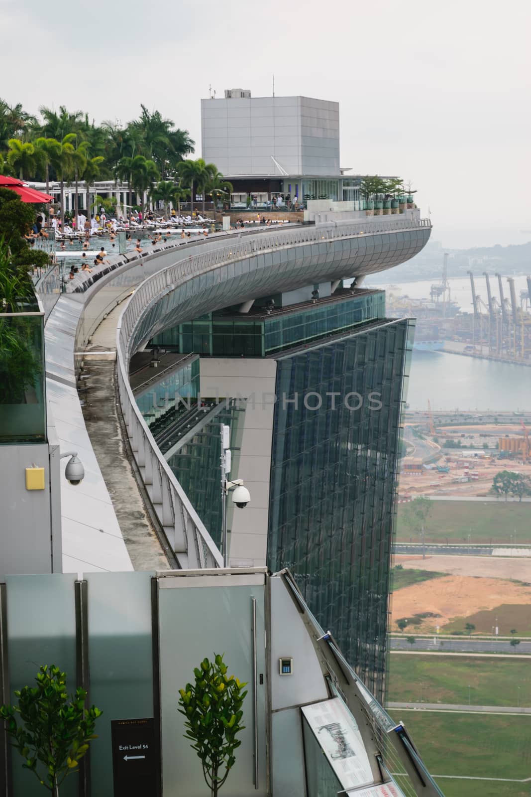 Singapore,Oct 18th,2014:View  central business buildings and landmarks of Singapore.