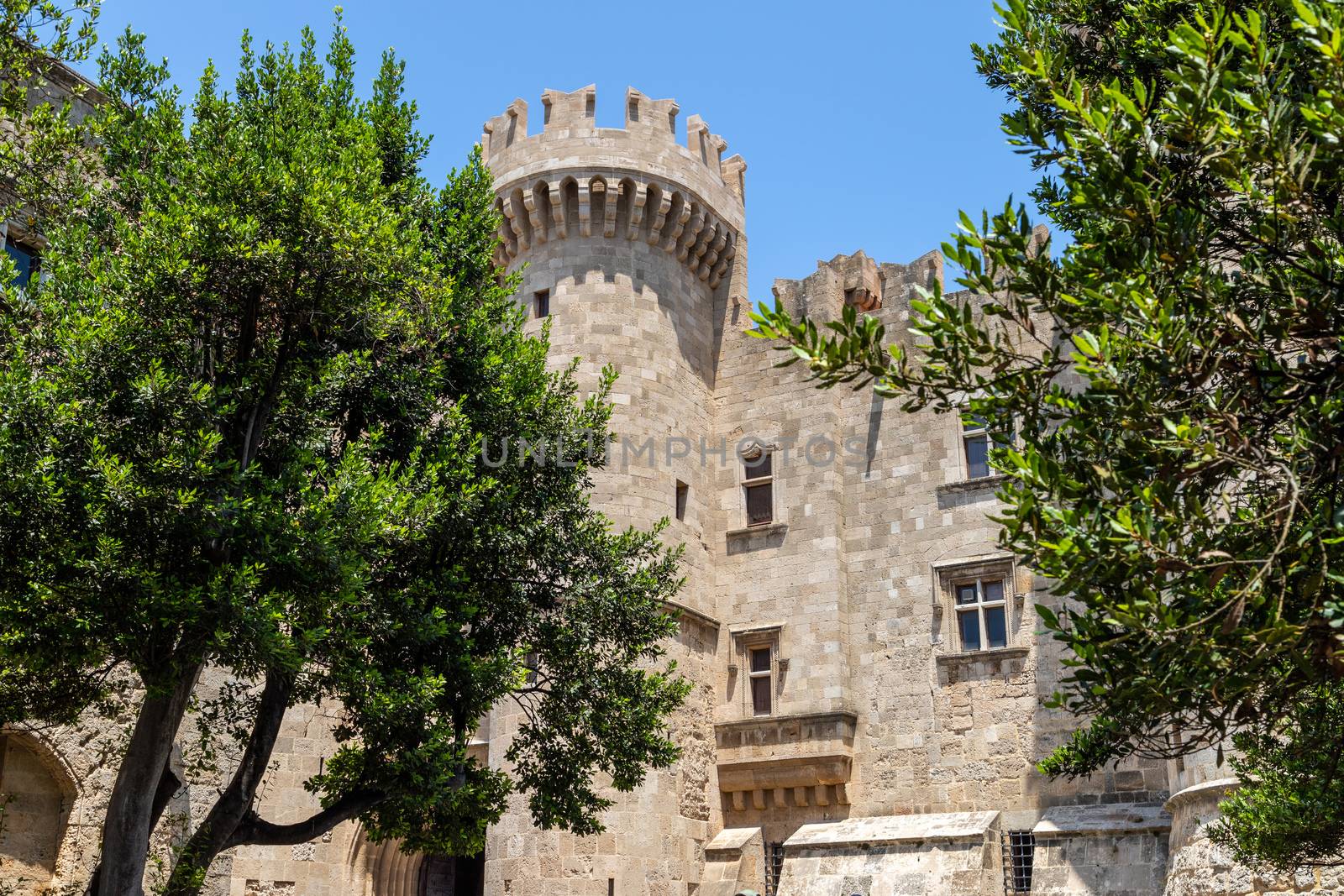 Grand master palace in the old town of Rhodes city by reinerc