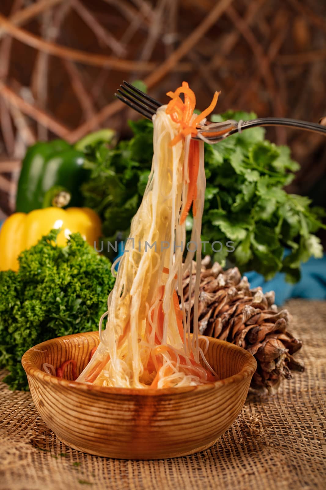 Noodles And Fork by Fotoskat