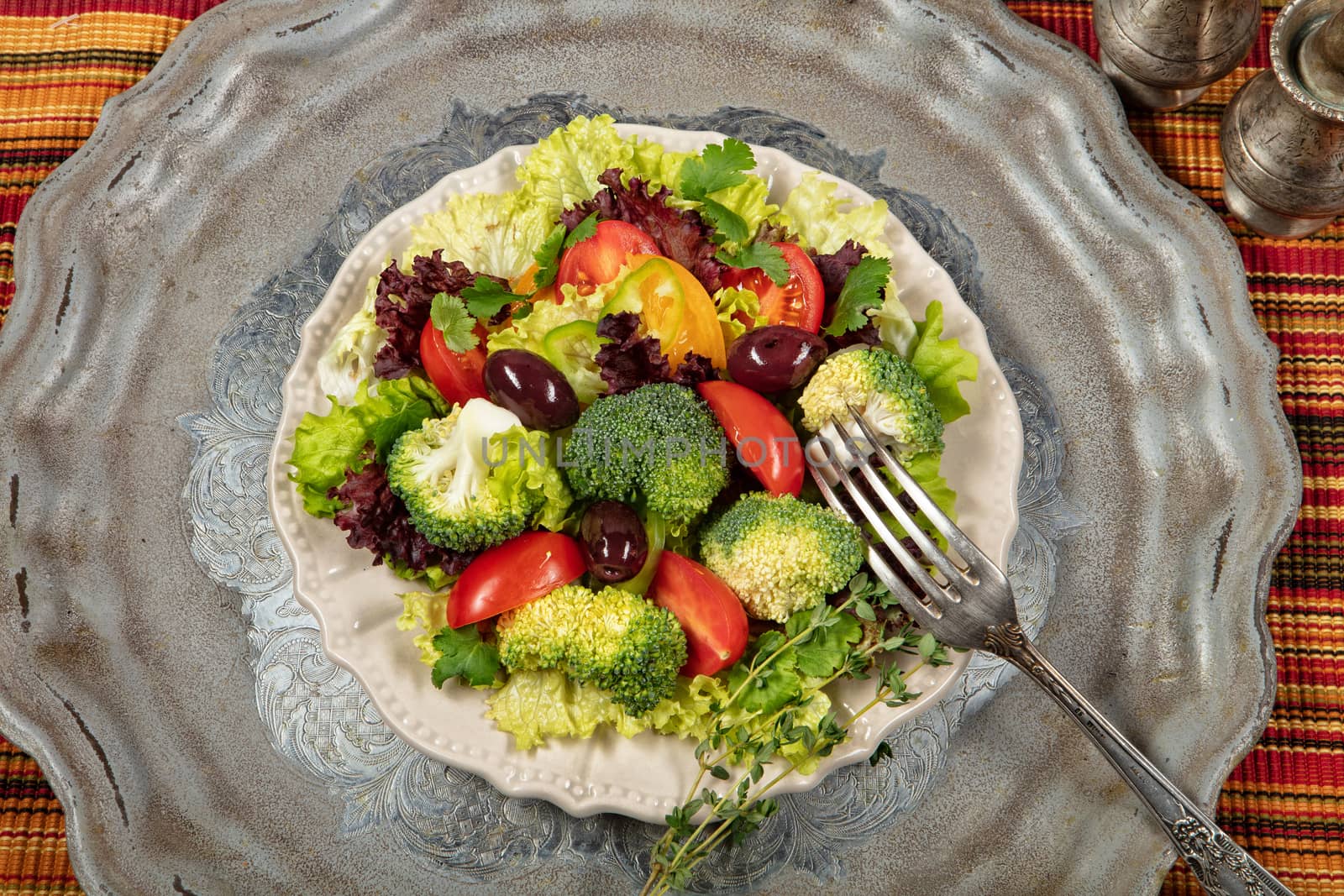 Salad With Olives by Fotoskat