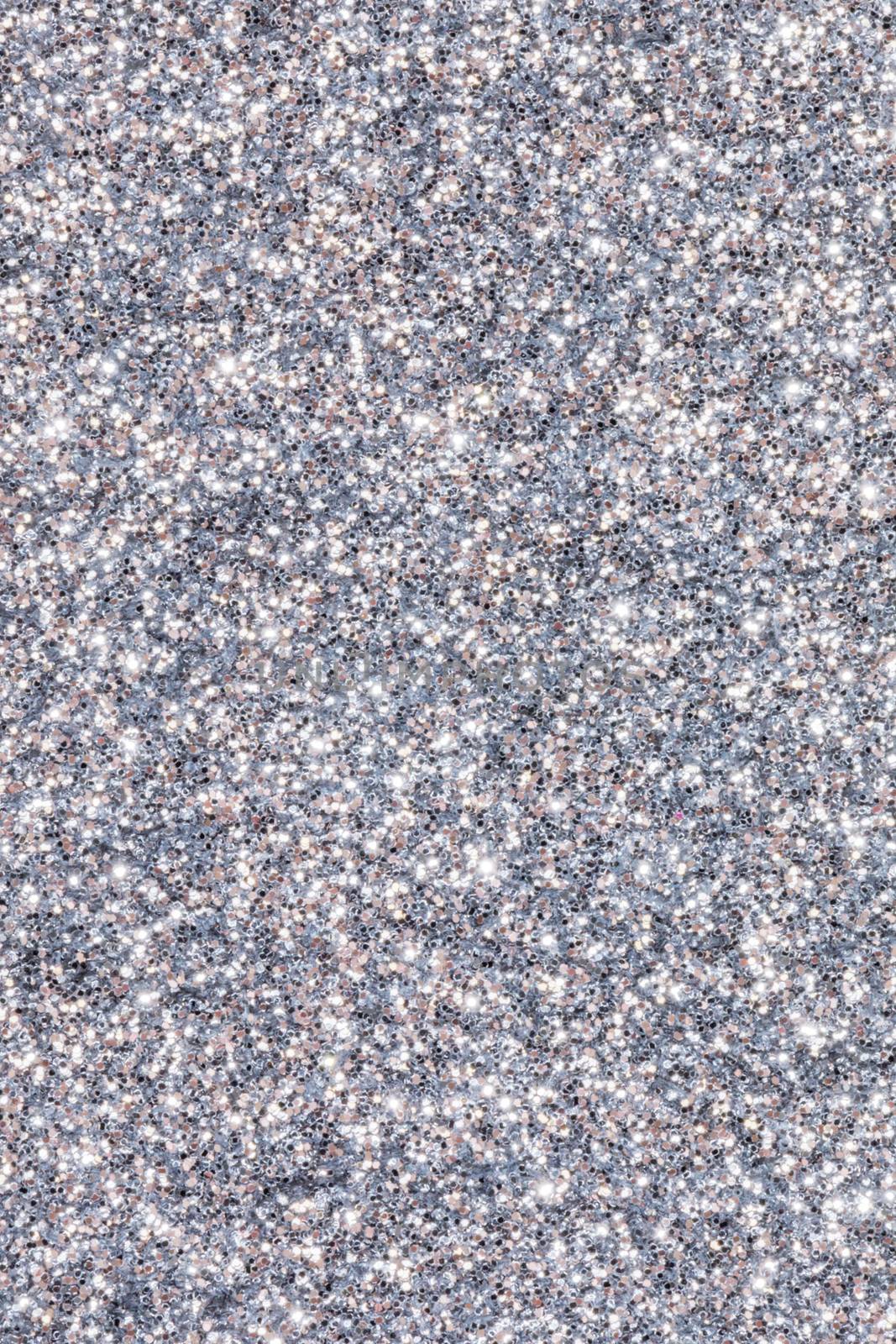 Silver glitter sparkle background by Yellowj