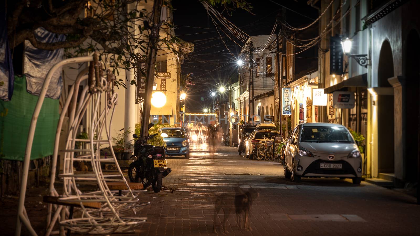 Galle Fort night long exposure street photography