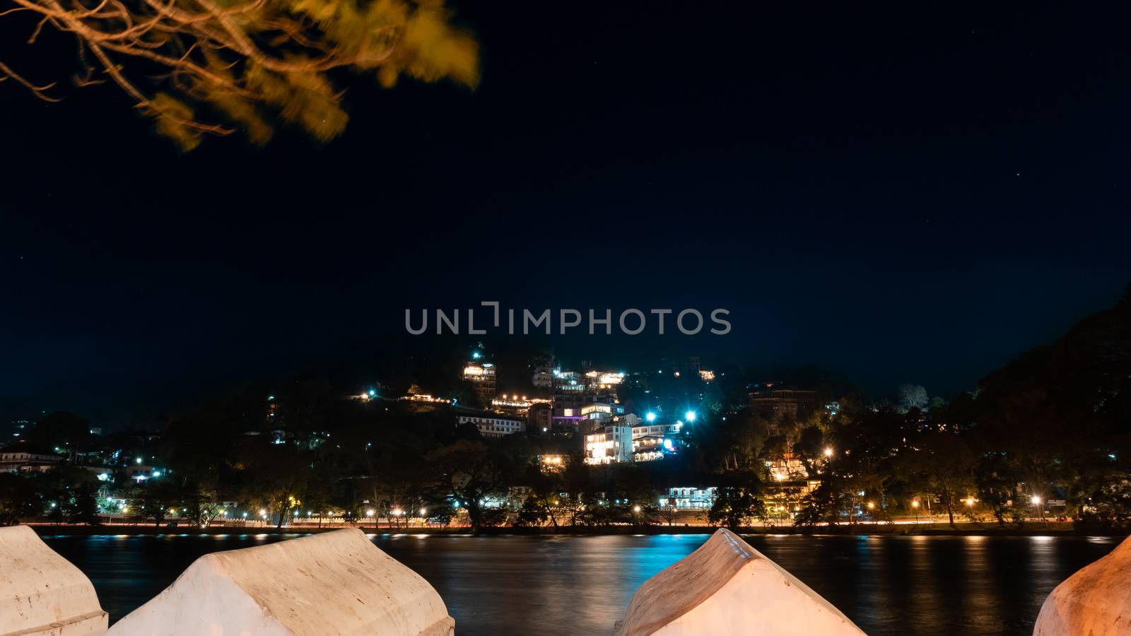 Kandy night long exposure landscape photograph by nilanka