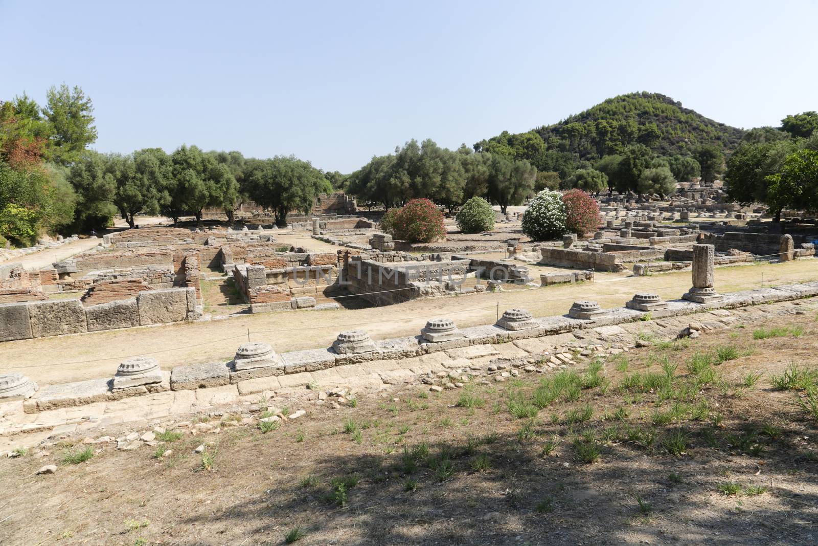 The archaeological site of ancient Olympia in Greece, birthplace of the olympic games - UNESCO world heritage site