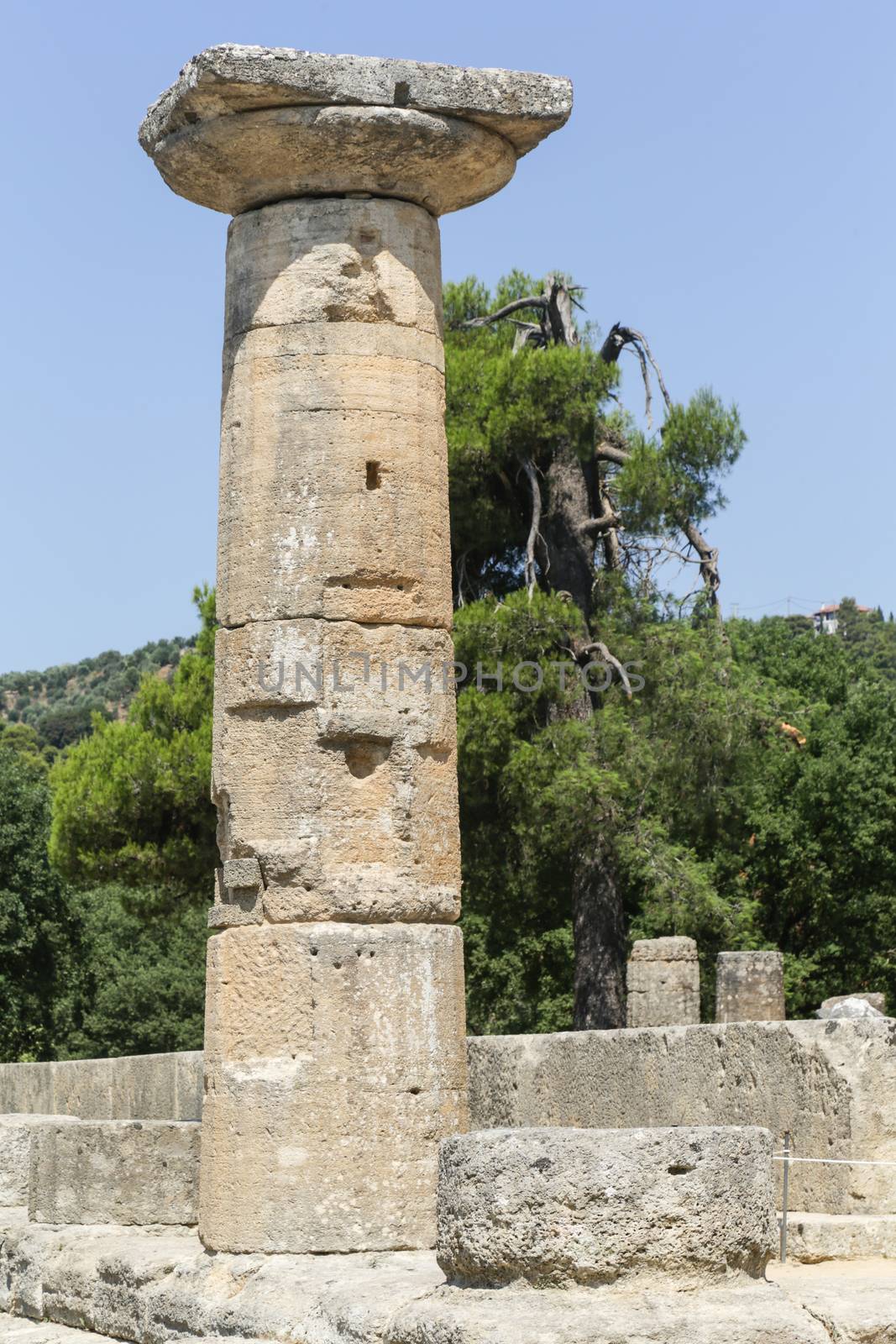 The archaeological site of ancient Olympia in Greece, birthplace of the olympic games - UNESCO world heritage site