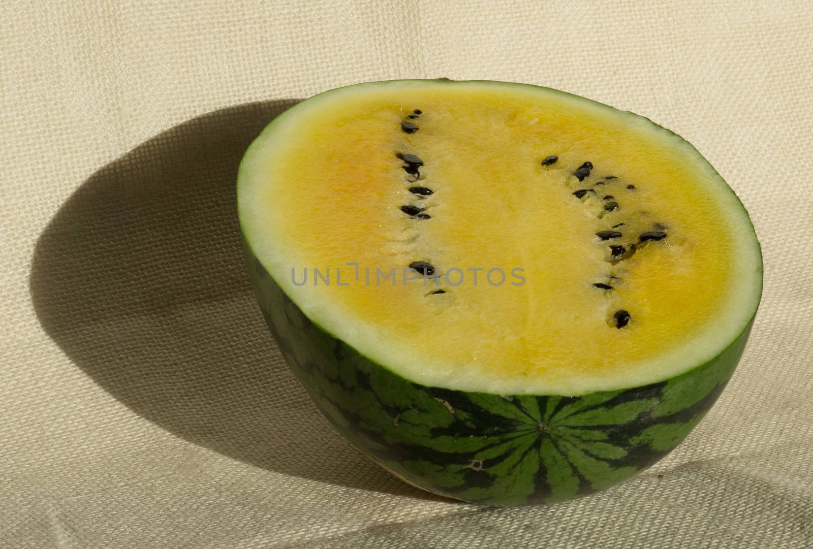 Yellow ripe whole watermelon for effective watermelon diet