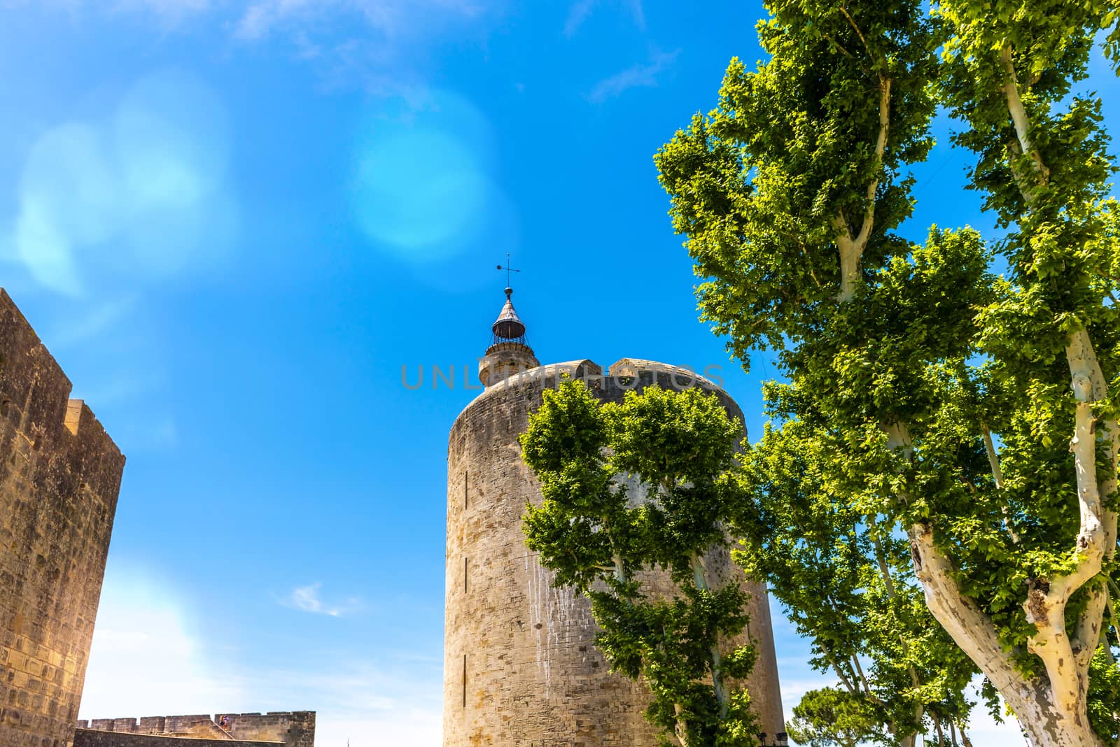 The Tour de Constance was erected from 1242 in Aigues-Mortes, by Saint Louis, on the former site of the Tour Matafère, built by Charlemagne around 790.
