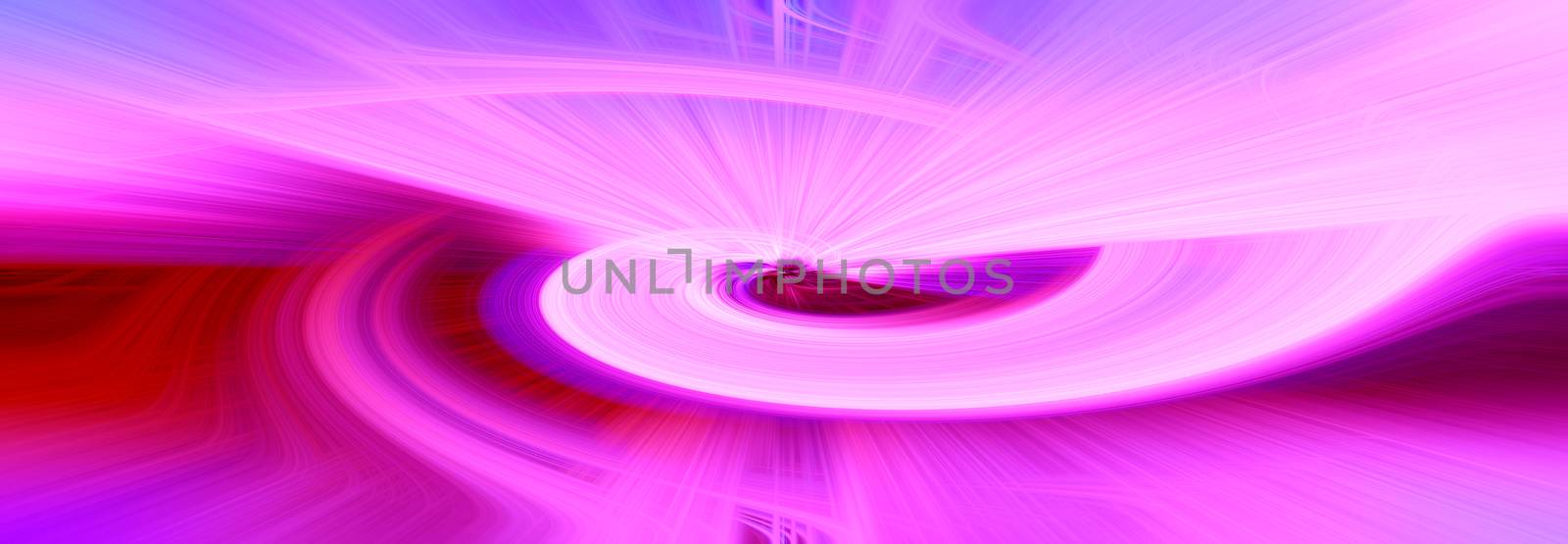 Beautiful abstract intertwined 3d fibers and light trails forming a shape of vortex, sparkle, flame, flower, interlinked hearts. Maroon, pink, and purple colors. Illustration by DamantisZ