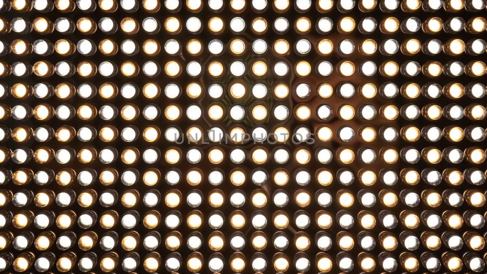Close up LED lighting On ,LED video and photography light background.