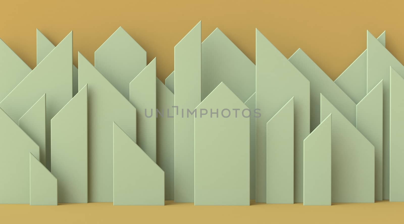 Abstract mock up background city contour 3D render illustration on brown background
