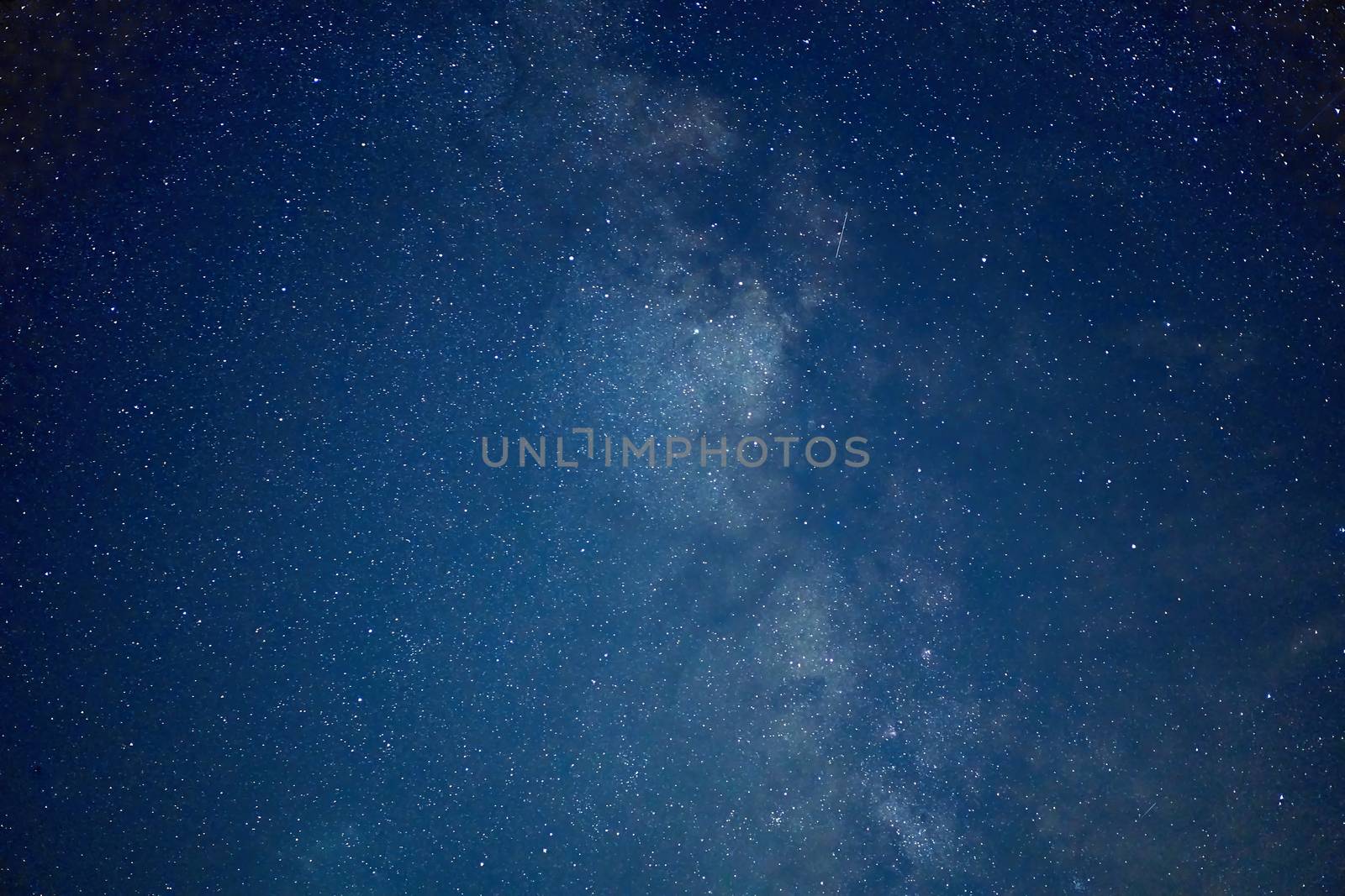 Milky way galaxy stars space dust in the universe, Long exposure photograph, with grain. by andreonegin