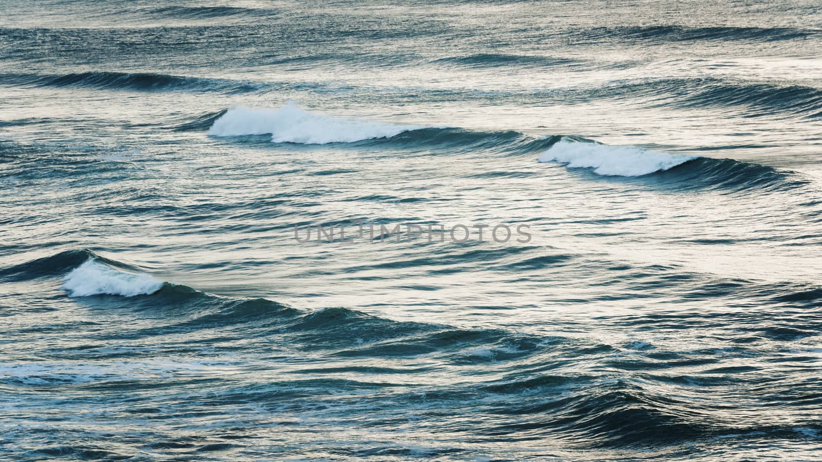 Ocean water surface and waves, sea background