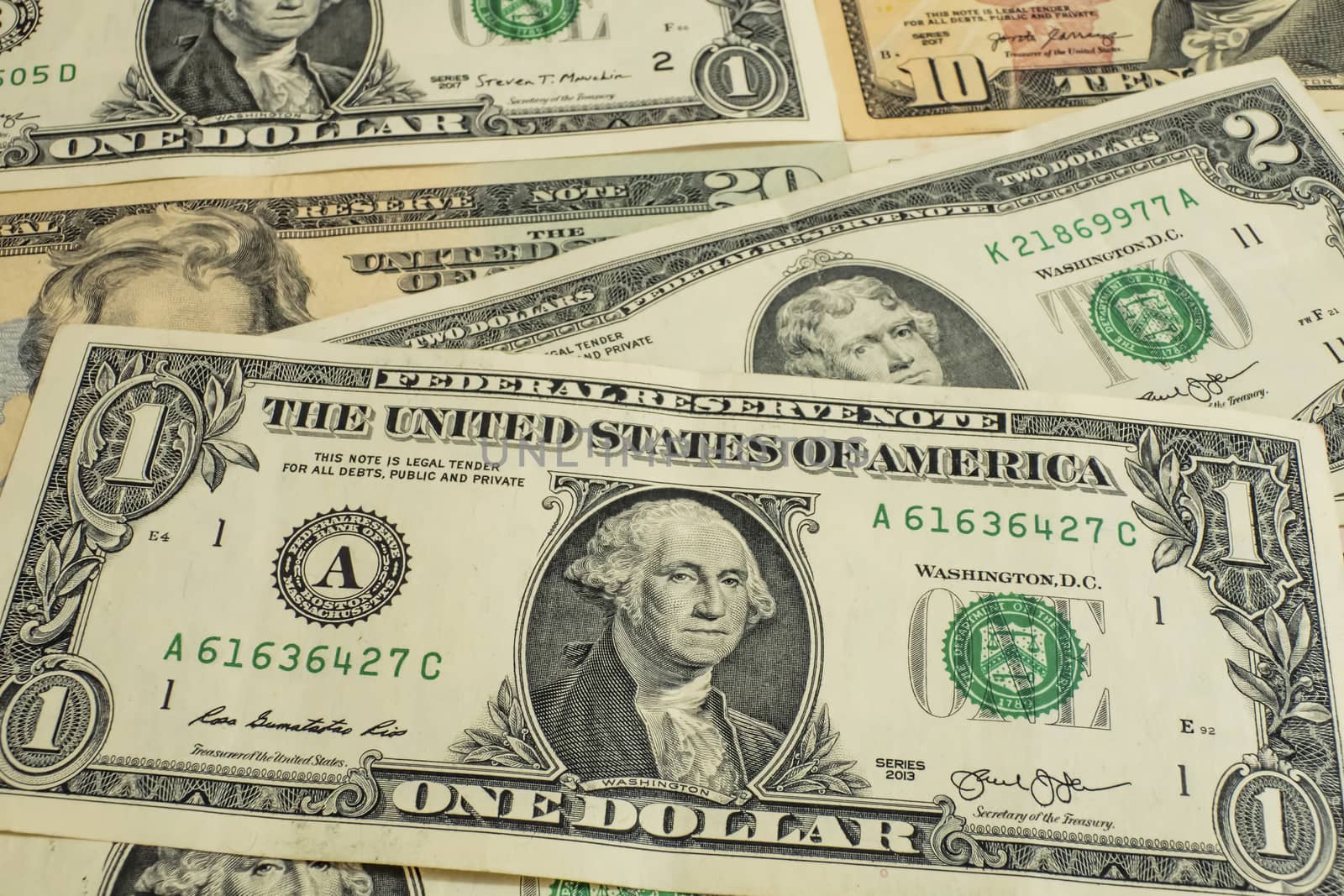 close up USA dollar banknotes by yilmazsavaskandag