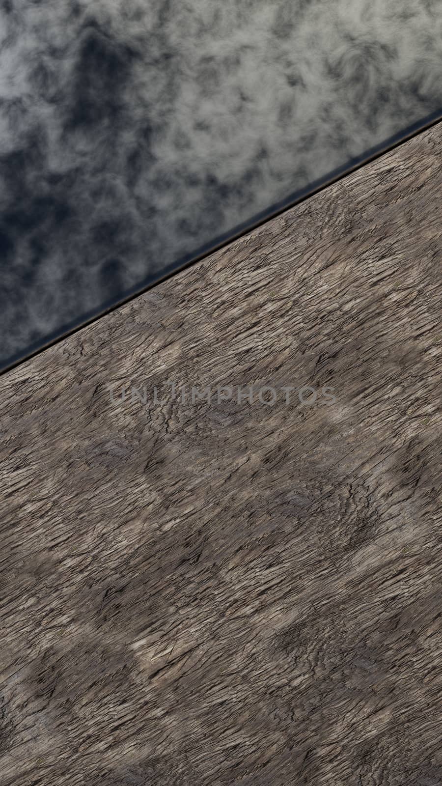 Beautiful abstract background for instagram stories or post. Black glass and dark wood. Empty mockup for fashion, cosmetics, cosmetology or food product presentation.