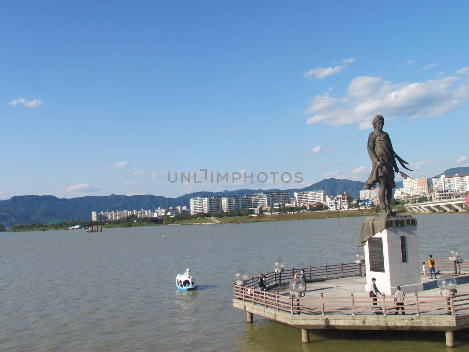 The Statue of Soyanggang Cheonyeo(Virgin) in Chuncheon, South Korea by Photochowk