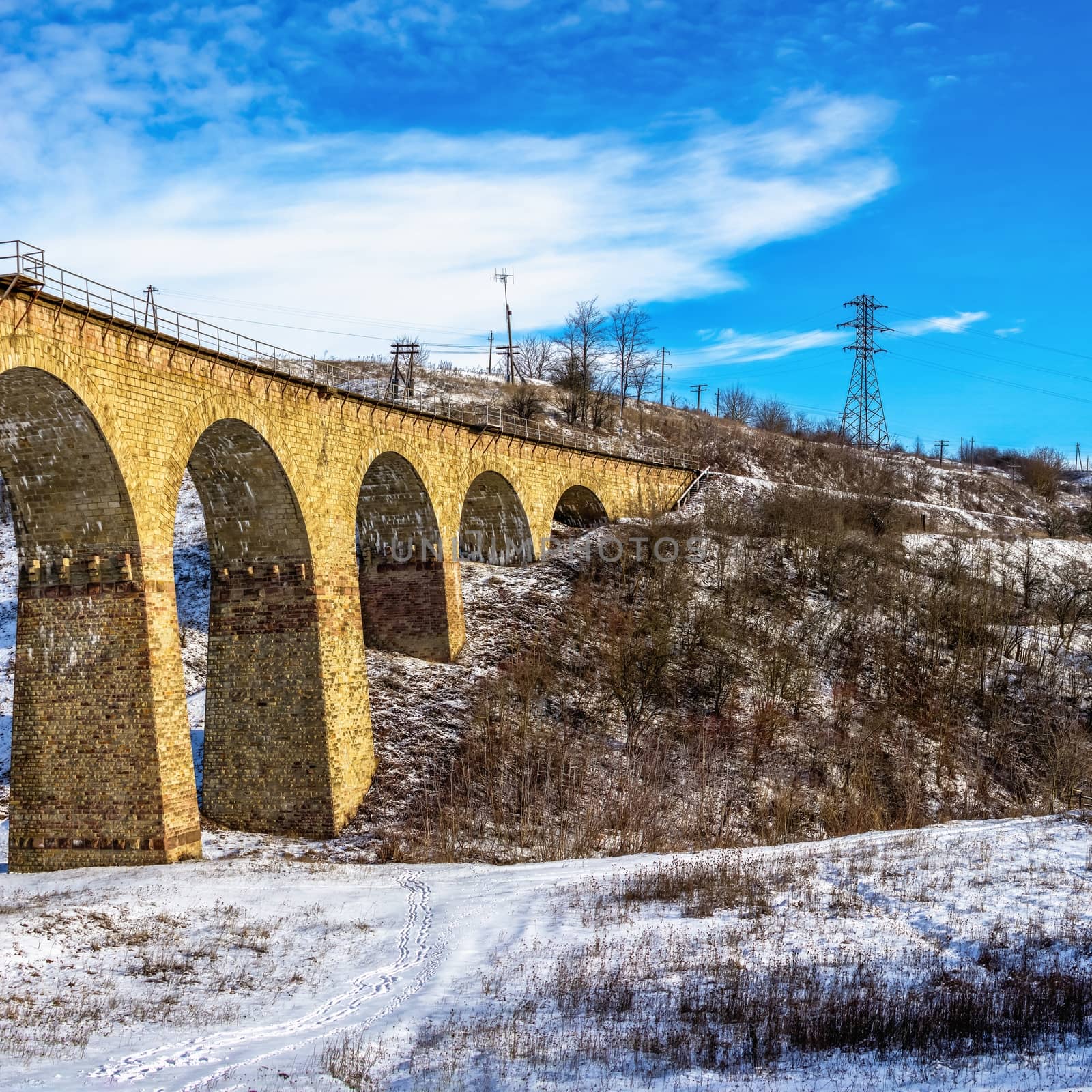 Viaduct in Plebanivka village, Ukraine by Multipedia
