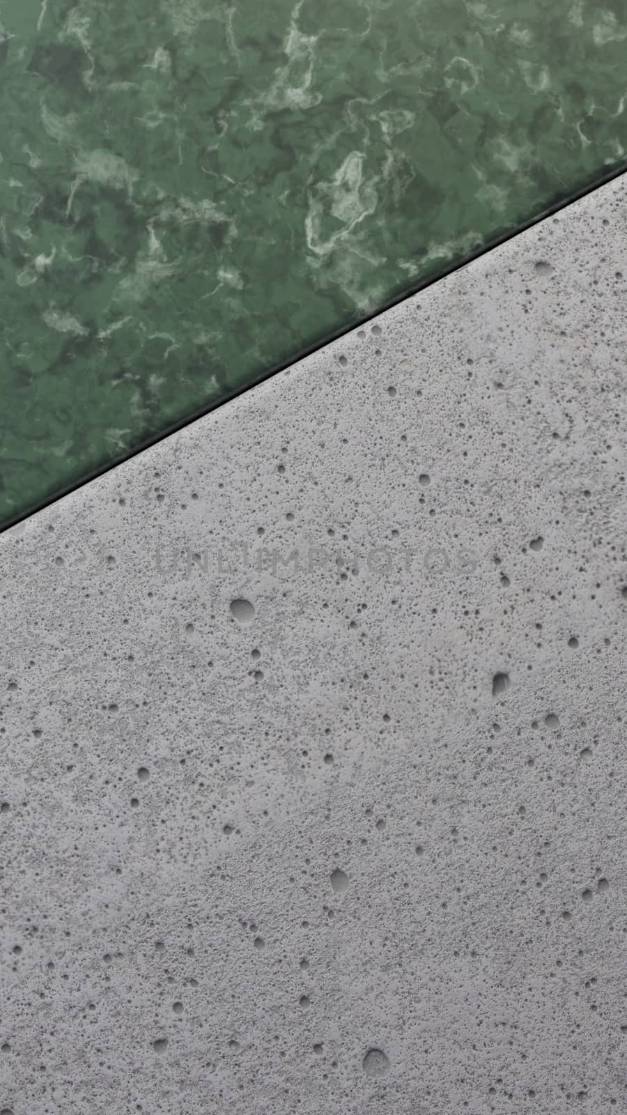 Beautiful abstract background for instagram stories or post. Green marble and concrete. Empty mockup for fashion, cosmetics, cosmetology or food product presentation.