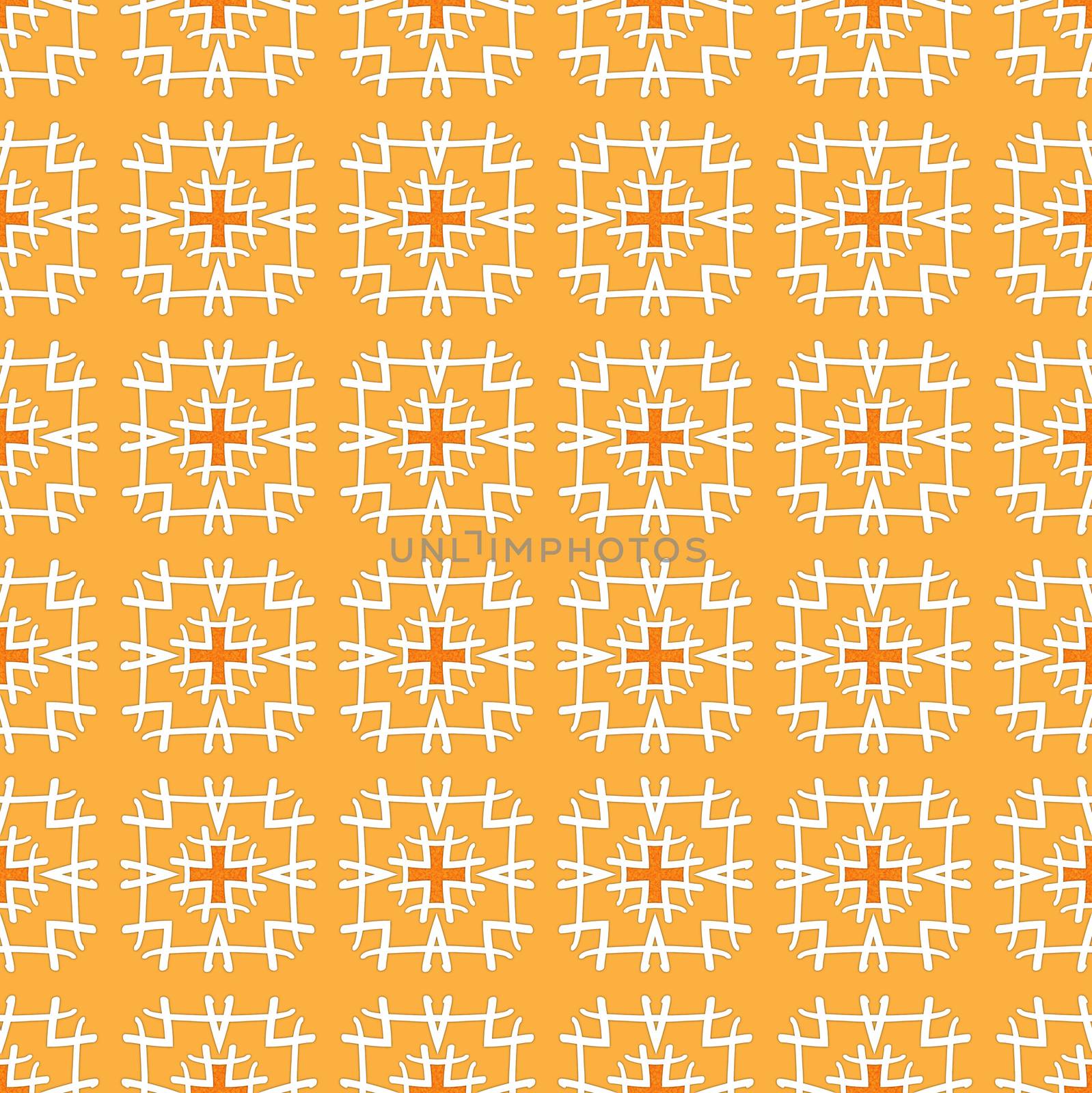 orange textile pattern with cross pattern by Ahojdoma