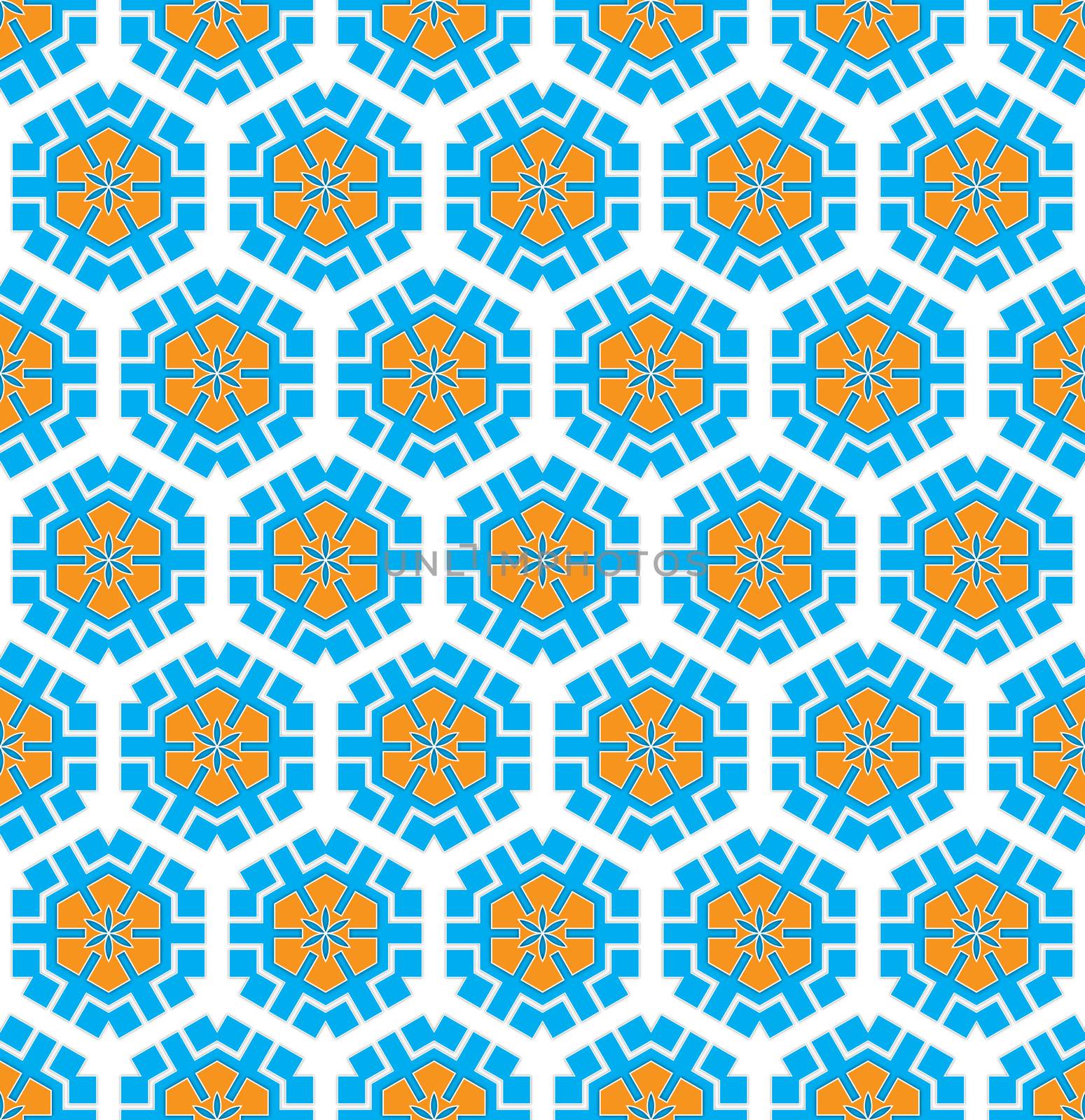 modern background textile pattern with hexagonal winter pattern