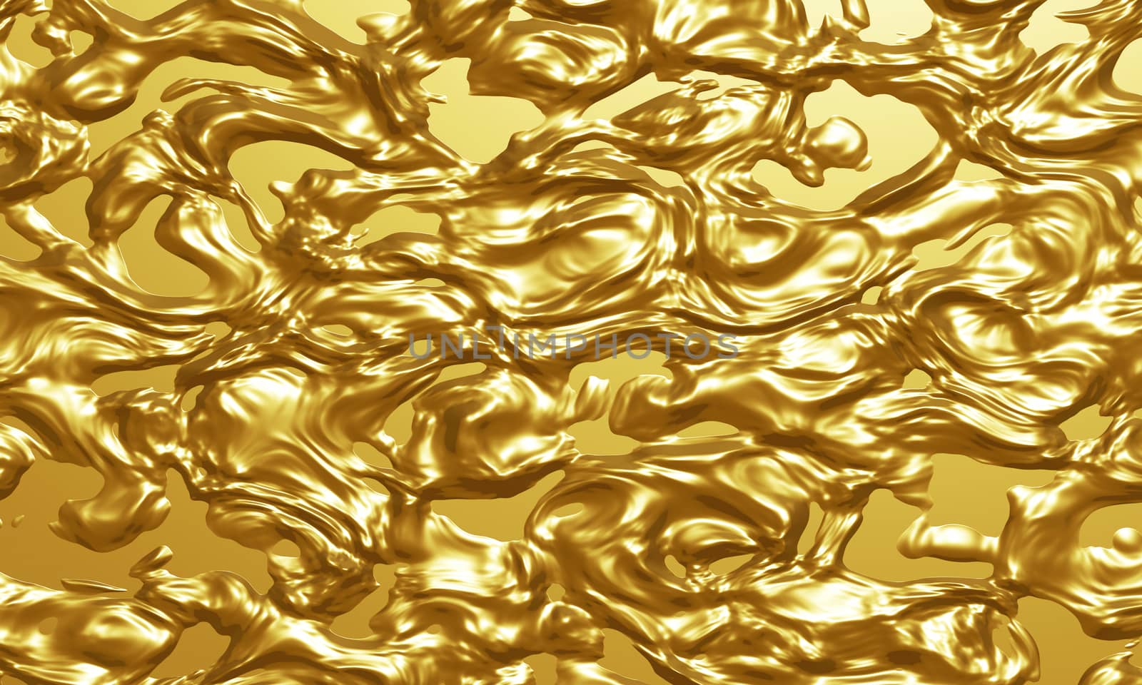 Gold liquid texture background 3D render by Myimagine