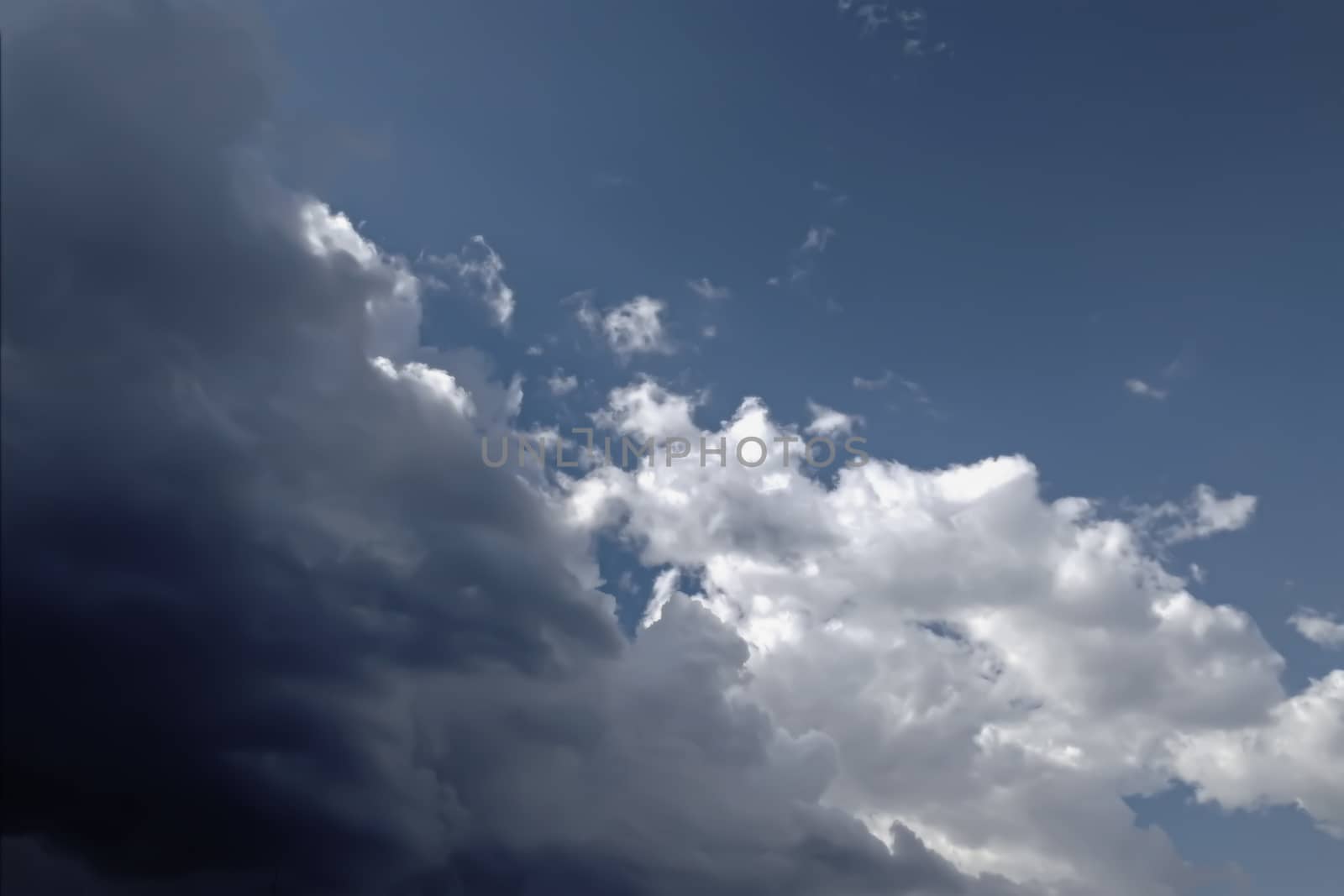 Grim weather and the expectation of cataclysm. It's a natural phenomenon. View from below.