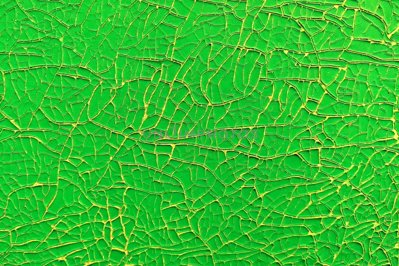 Old cracked paint on the wall.