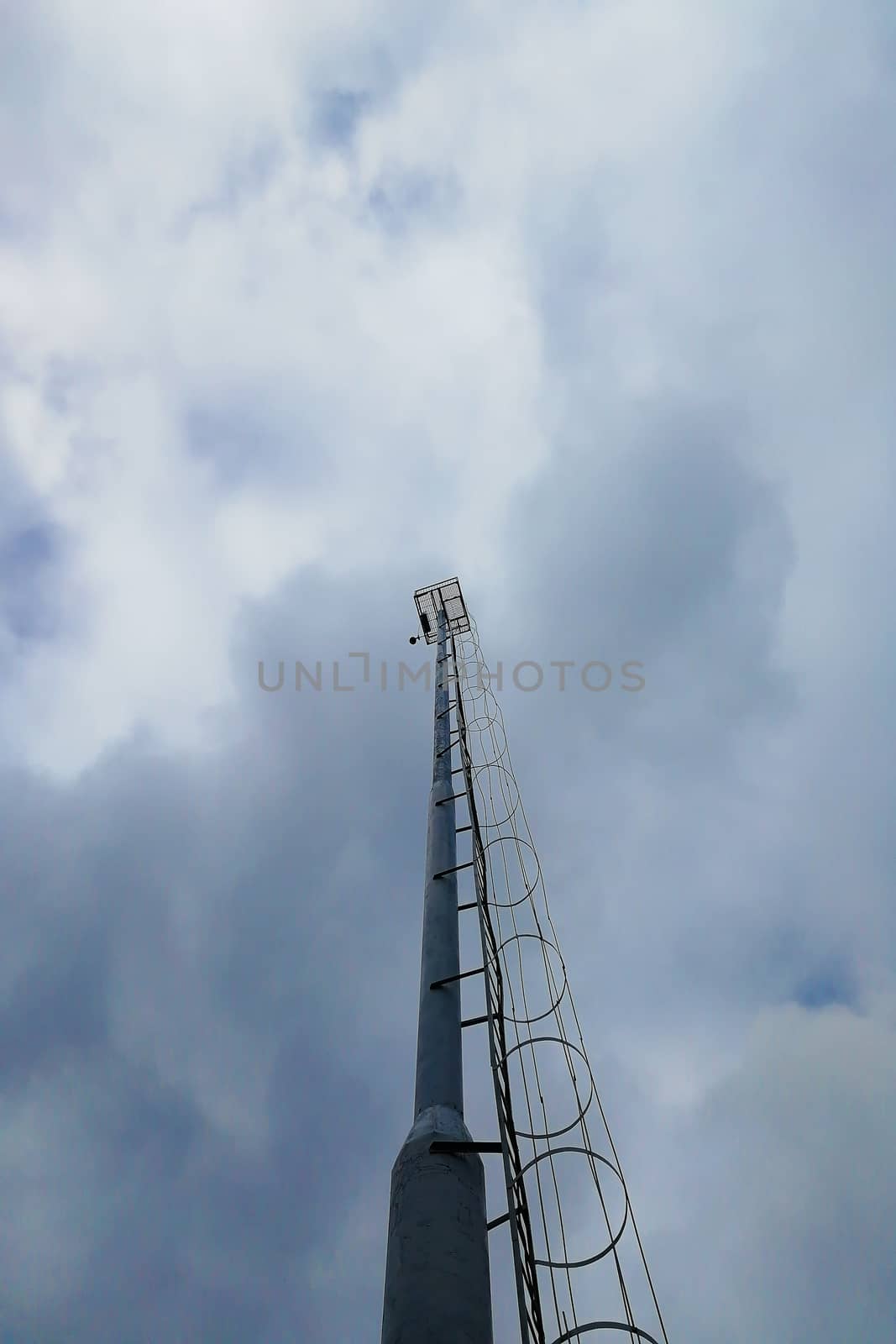 Front view On sky and nature background